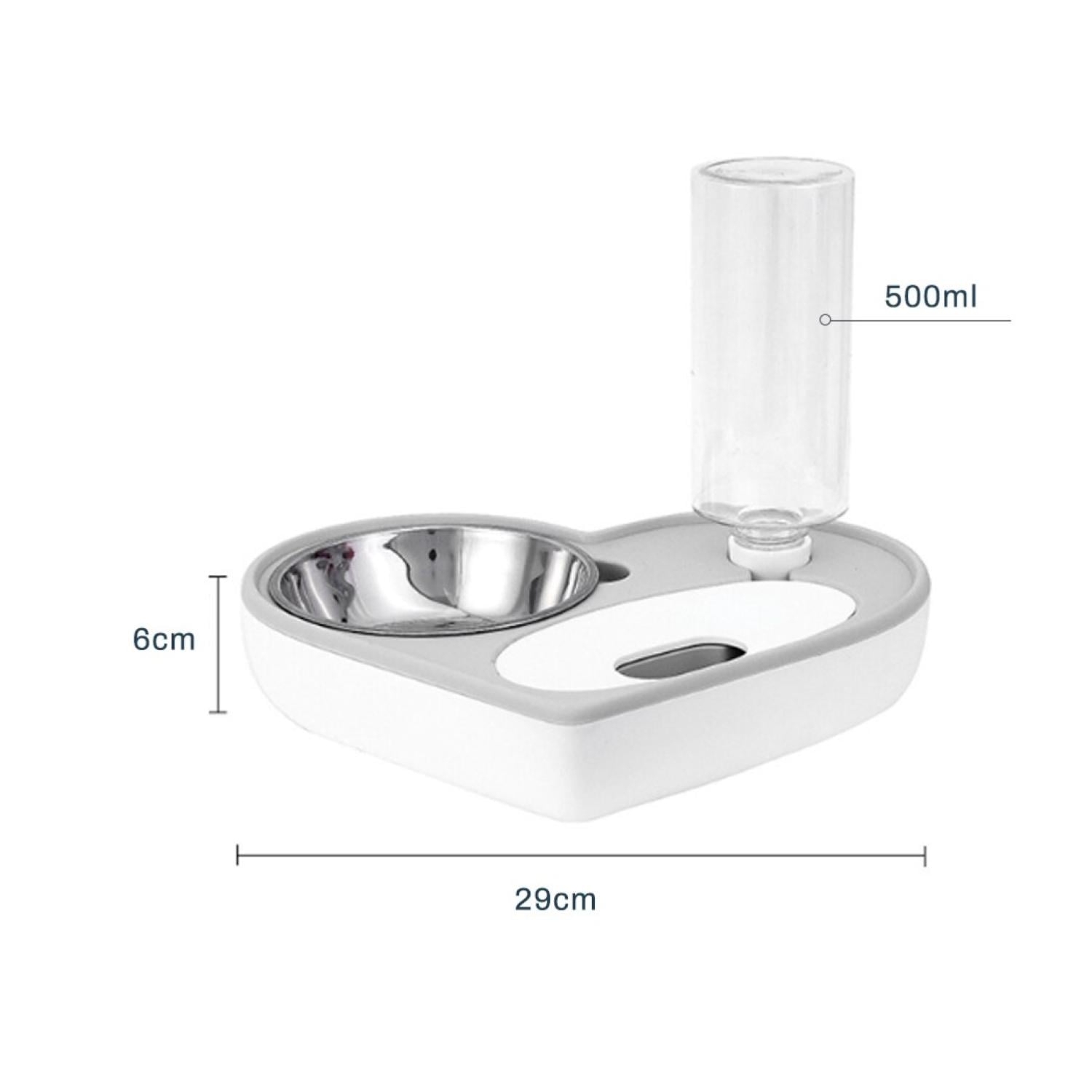 PLATO TAZON COMIDA MASCOTAS DISPENSADOR AGUA AUTOMATICO - 2