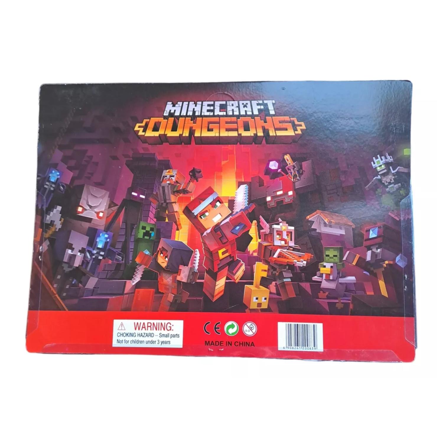 JUGUETE FIGURAS GENÉRICO ROJO MINECRAFT DUNGEONS 8 PIEZAS - 2