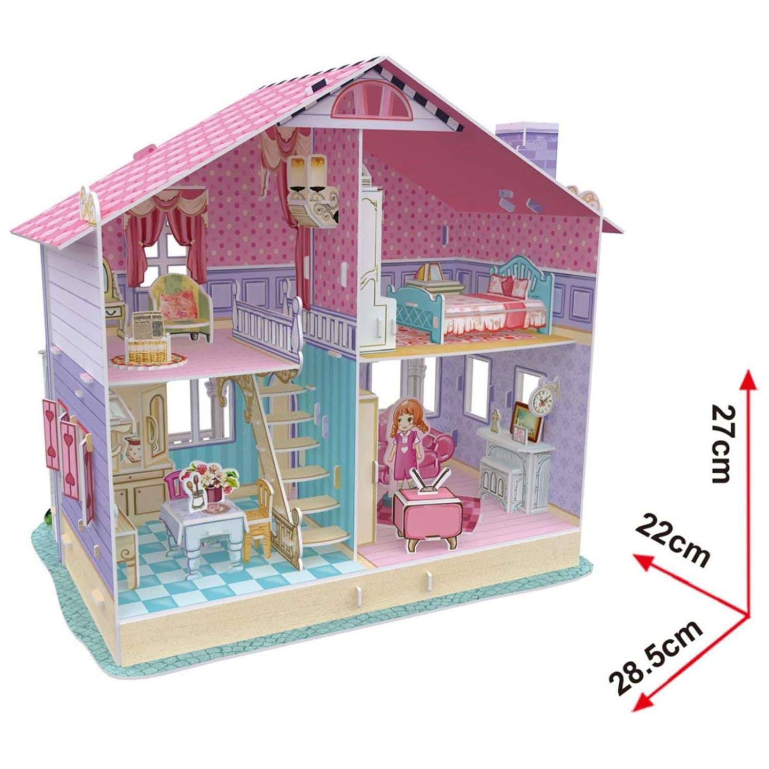 CASA DE MUÑECAS ARMABLE PUZZLE 3D 93 PIEZAS - 2