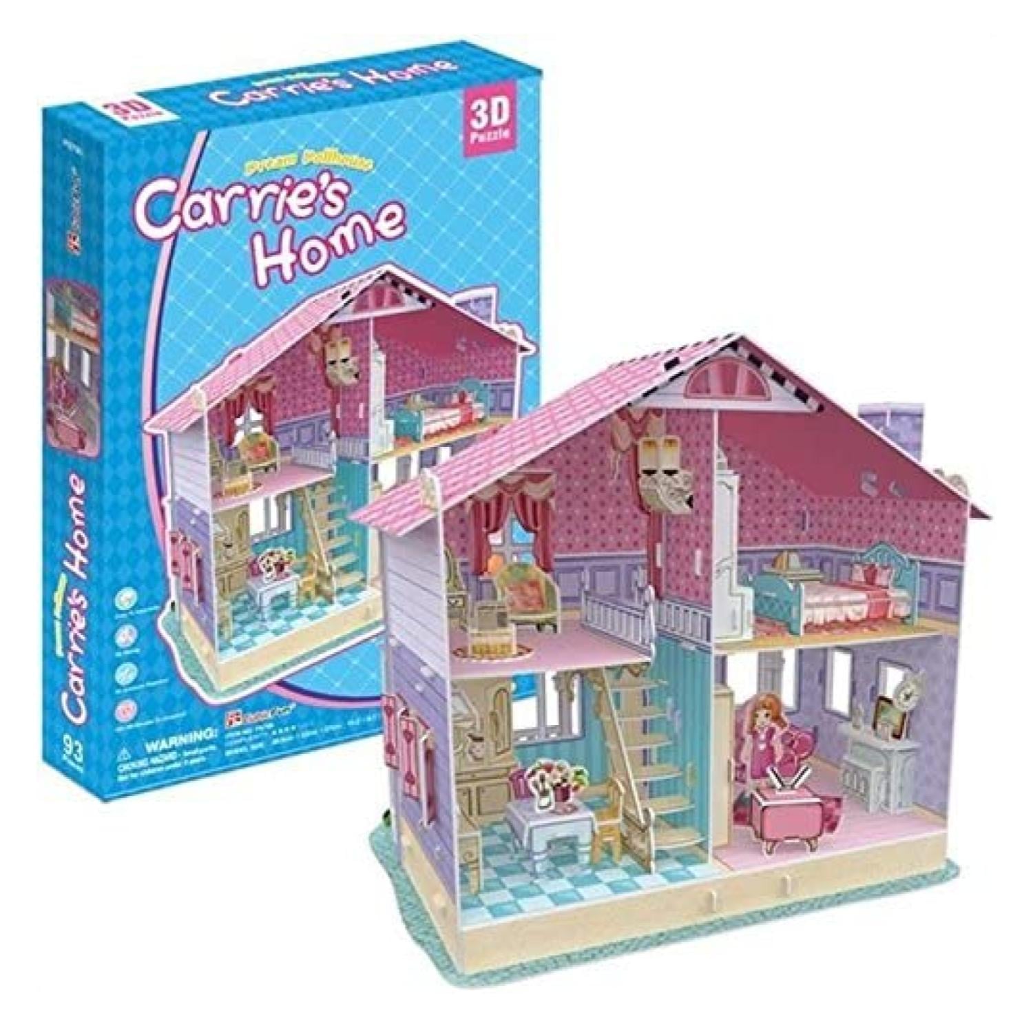 CASA DE MUÑECAS ARMABLE PUZZLE 3D 93 PIEZAS - 4