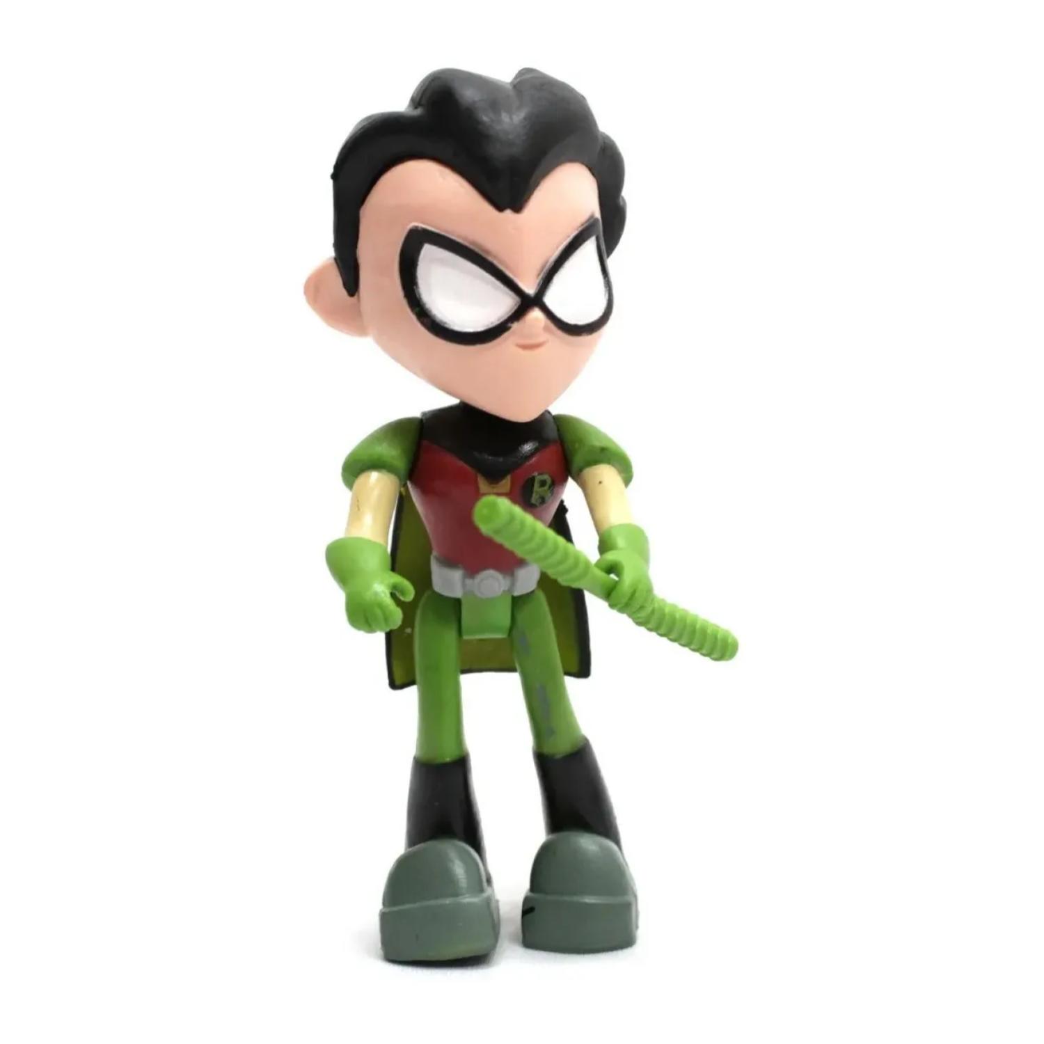 JUGUETE FIGURAS NEGRO JOVENES TITANES 3 PIEZAS 13 CM ACCESORIOS - 2