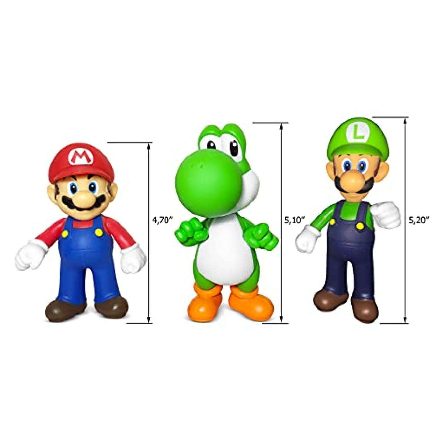 JUGUETE PACK 4 FIGURAS DE ACCION MARIO BROS INFANTIL - 2