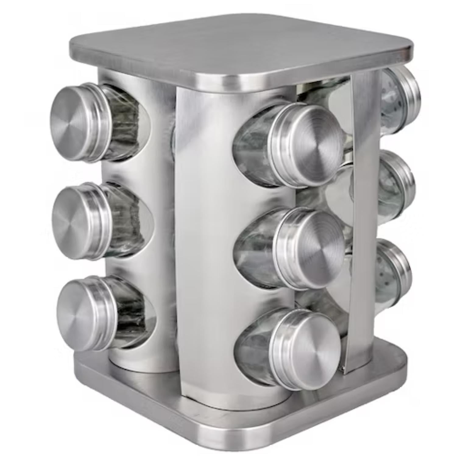 ORGANIZADOR CONDIMENTOS ESPECIAS GIRATORIO 12 FRASCOS COCINA - 1