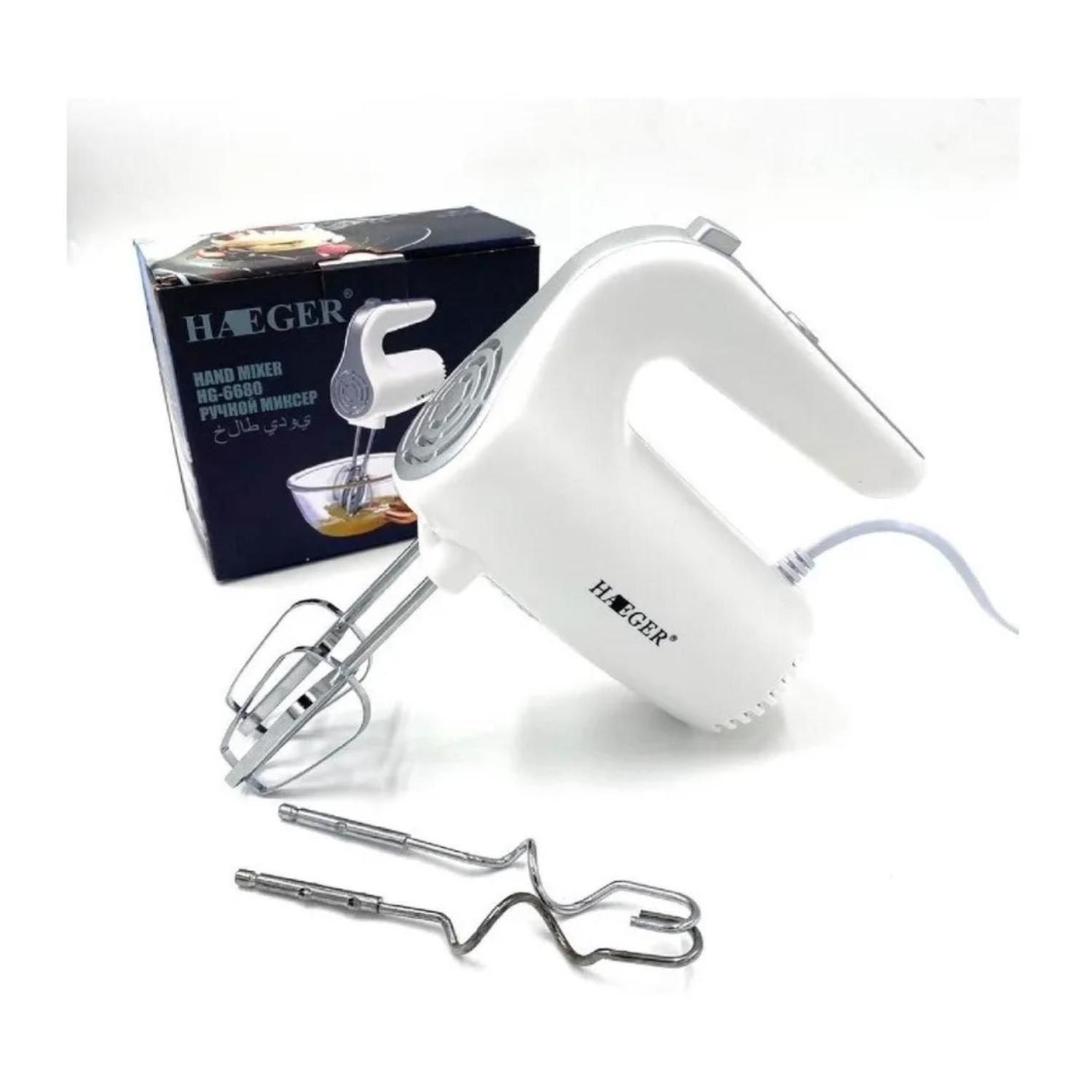 BATIDORA MANO ELECTRICA 150W 5V 2 PUNTAS HG-6680 HAEGER - 4