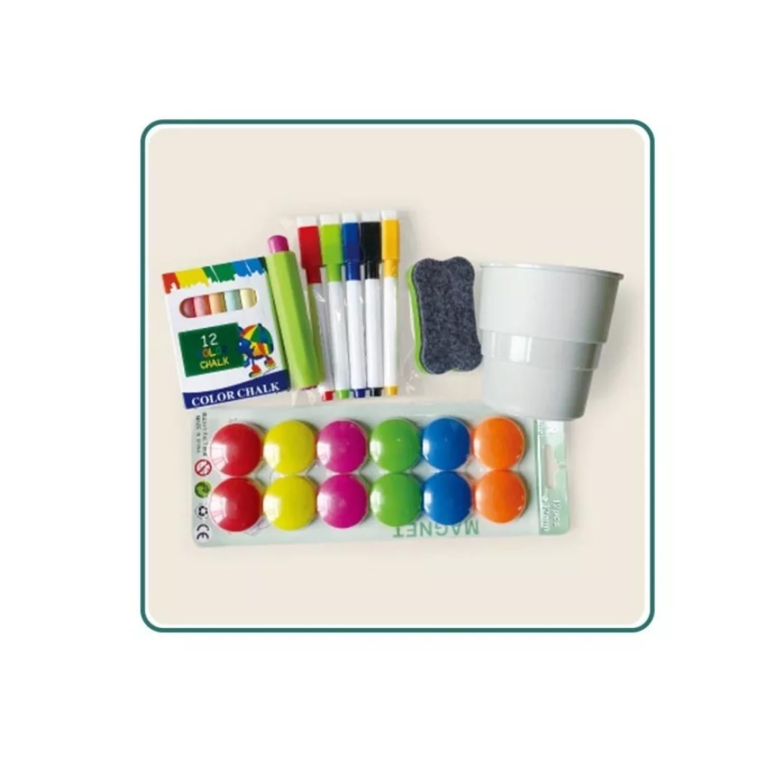 JUEGO DIDÁCTICO PIZARRA DOBLE REVERSIBLE ACRILICA Y TIZA VERDE - 2