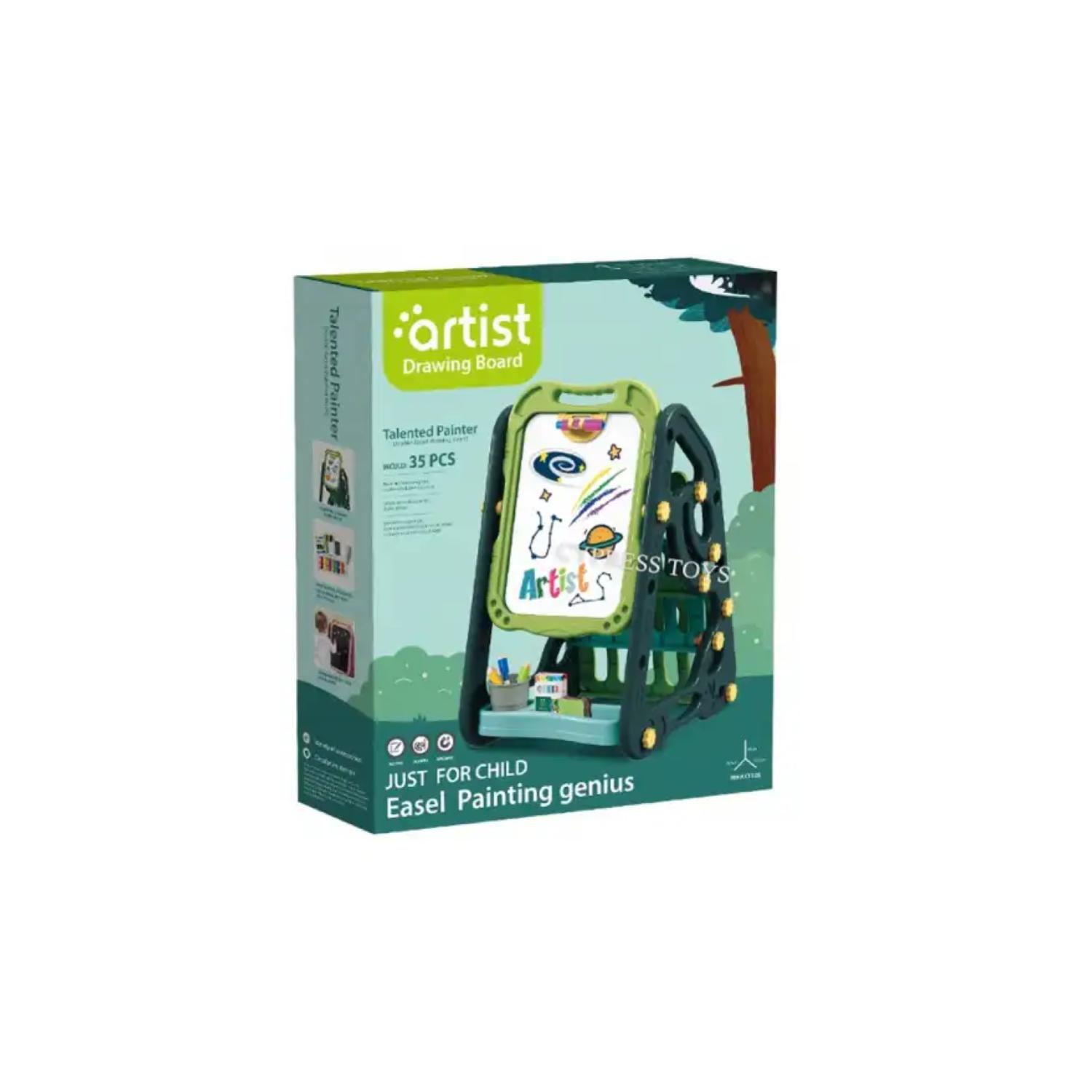 JUEGO DIDÁCTICO PIZARRA DOBLE REVERSIBLE ACRILICA Y TIZA VERDE - 4