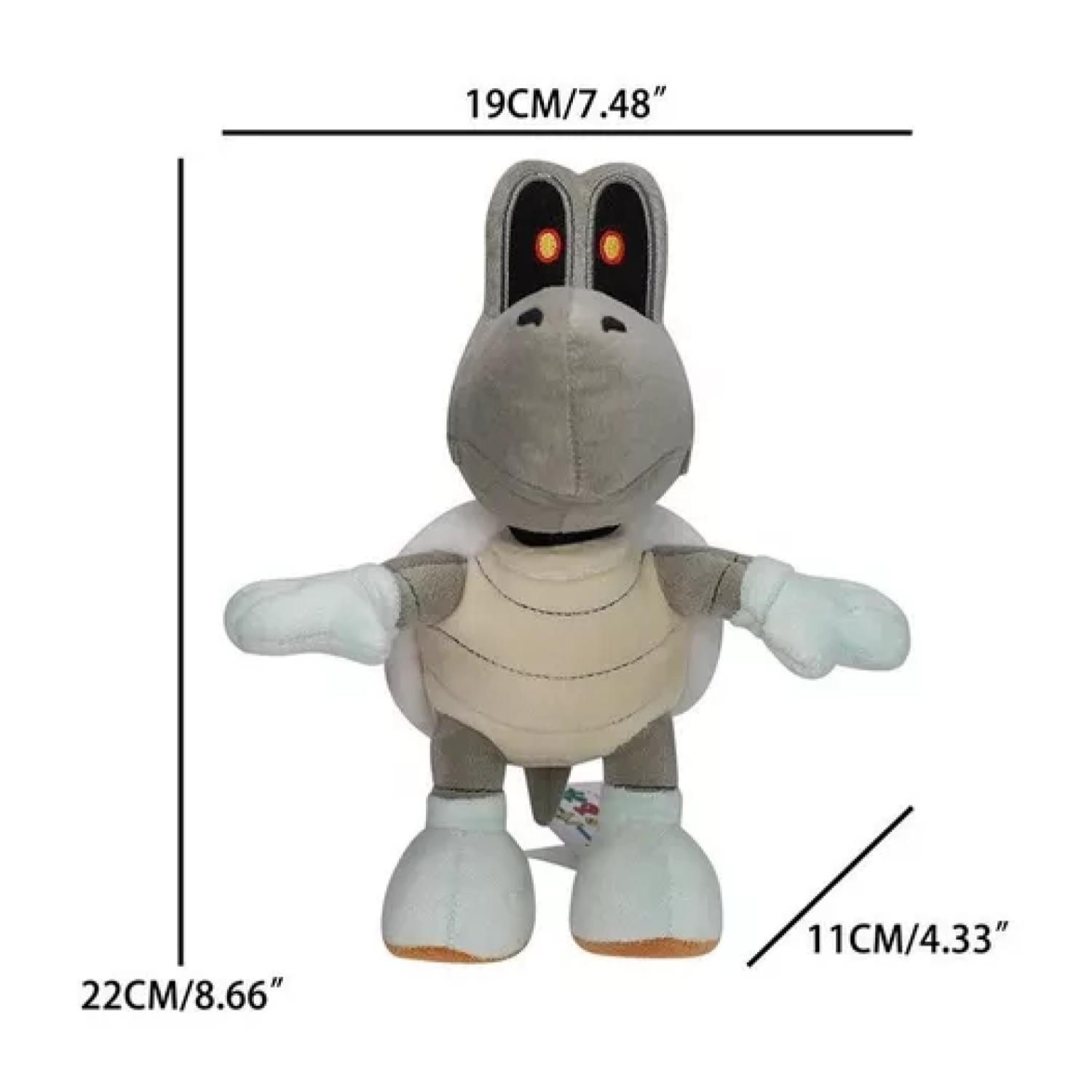 PELUCHE JUGUETE DRY BONES 20 CM GRIS MARIO BROS - 5