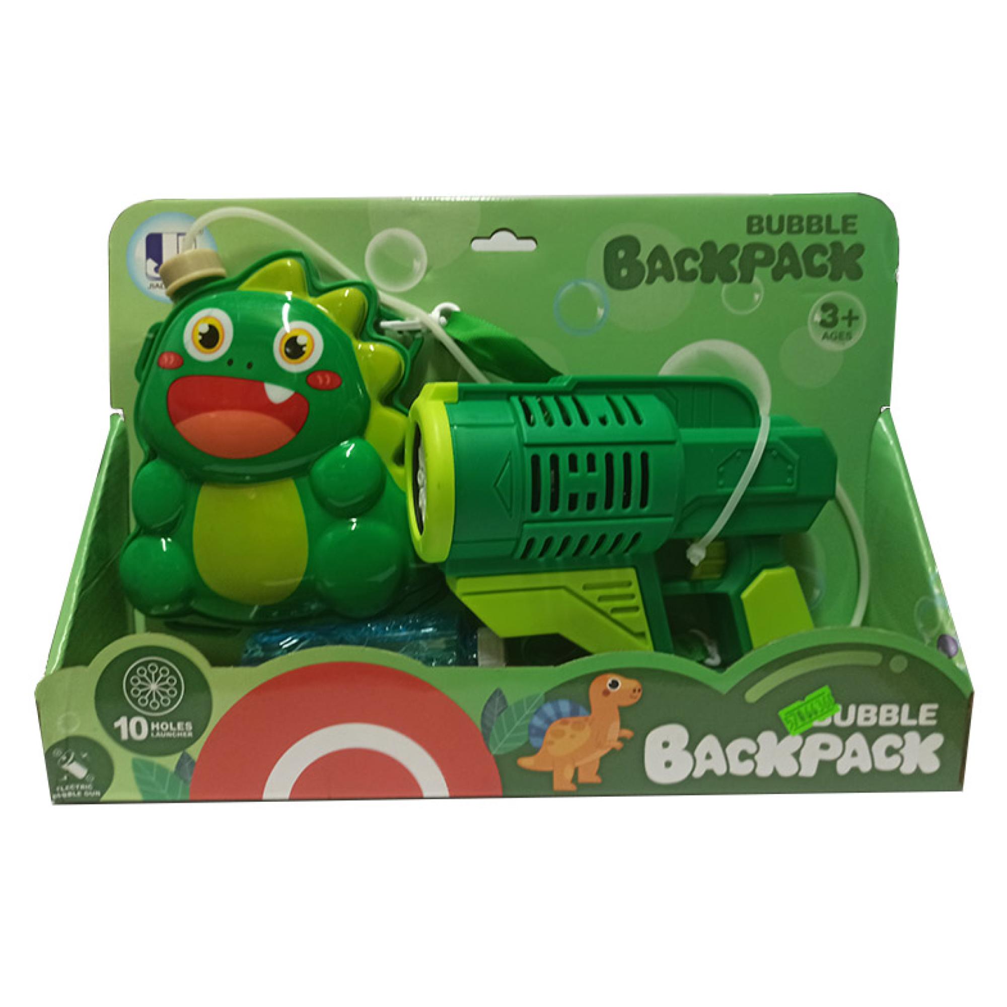 LANZA AGUA JUGUETE CON MOCHILA DINOSAURIO INFANTIL VERDE - 1