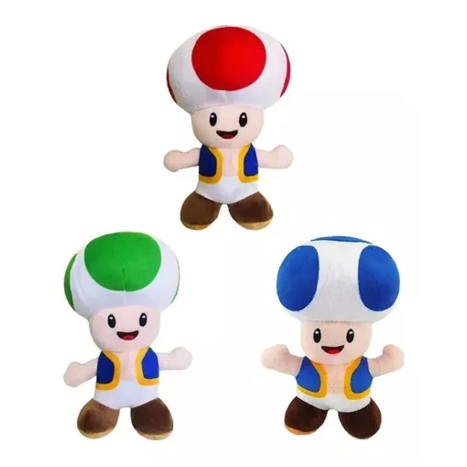 JUGUETE PACK 3 PELUCHES HONGUITO 20CM MARIO BROS INFANTIL - 1