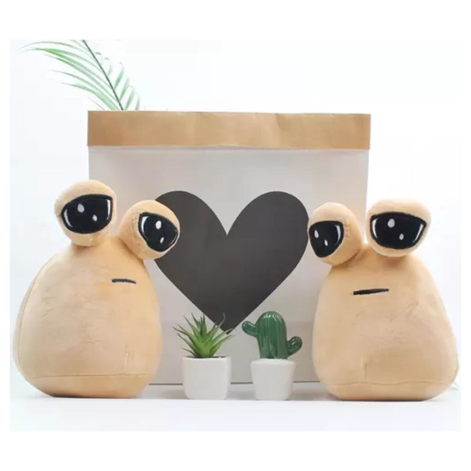 JUGUETE PELUCHE MI MASCOTA ALIEN POU 20CM BEIGE INFANTIL - 3