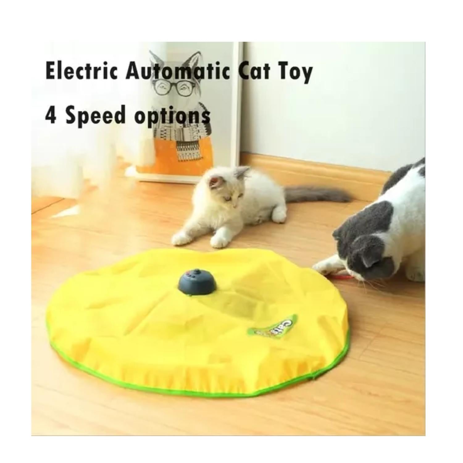 JUGUETE INTERACTIVO GIRATORIO ELECTRONICO PARA GATOS MASCOTAS - 2