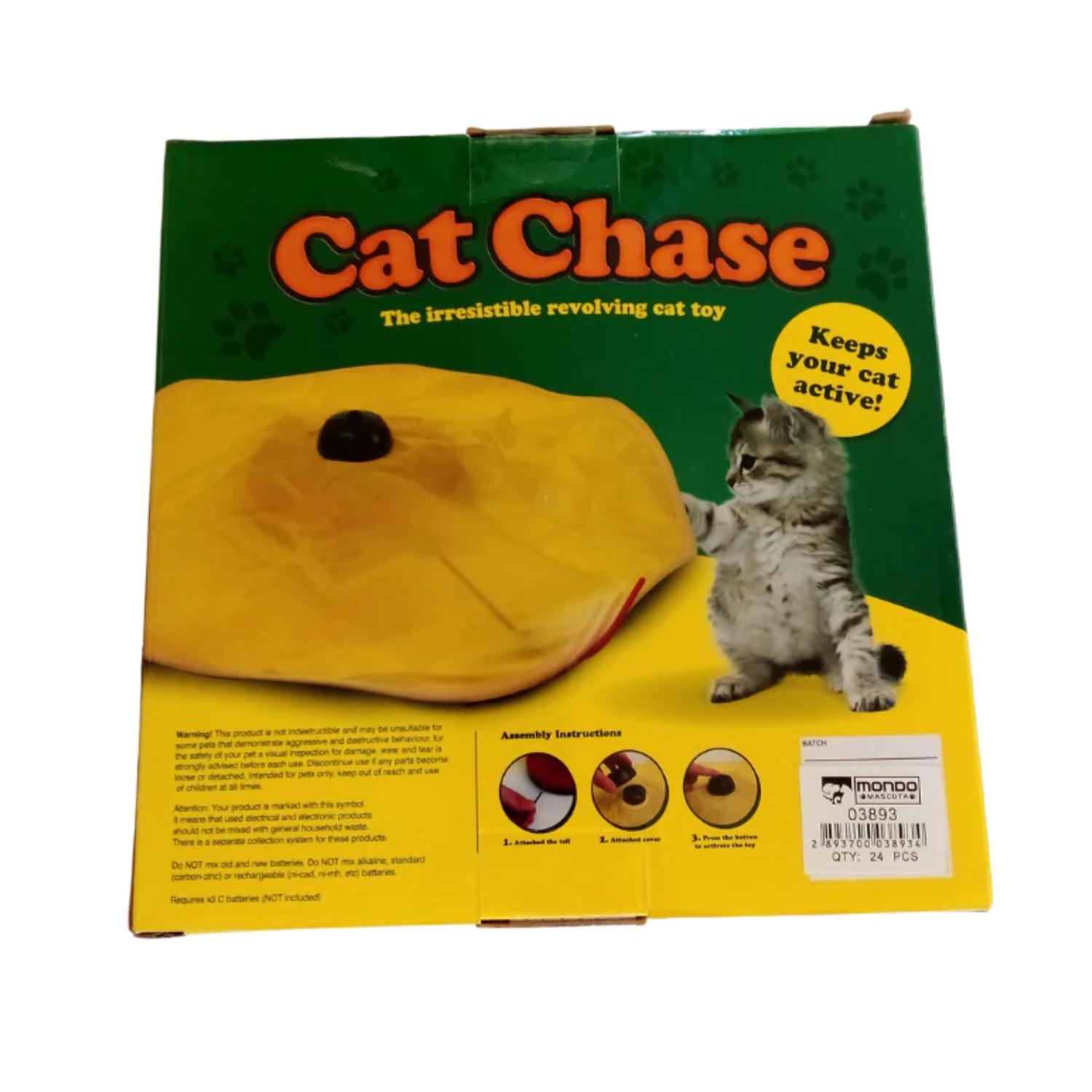 JUGUETE INTERACTIVO GIRATORIO ELECTRONICO PARA GATOS MASCOTAS - 3