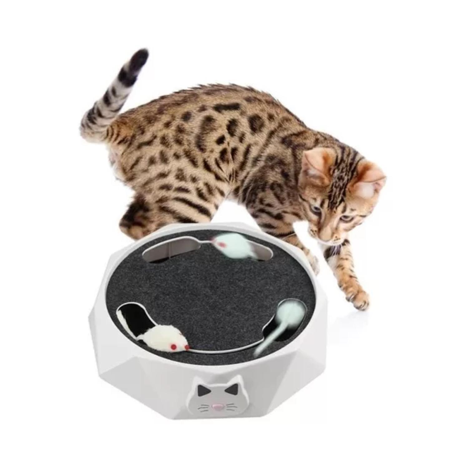 JUGUETE INTERACTIVO ELECTRICO RATONES PARA GATOS MASCOTAS - 2