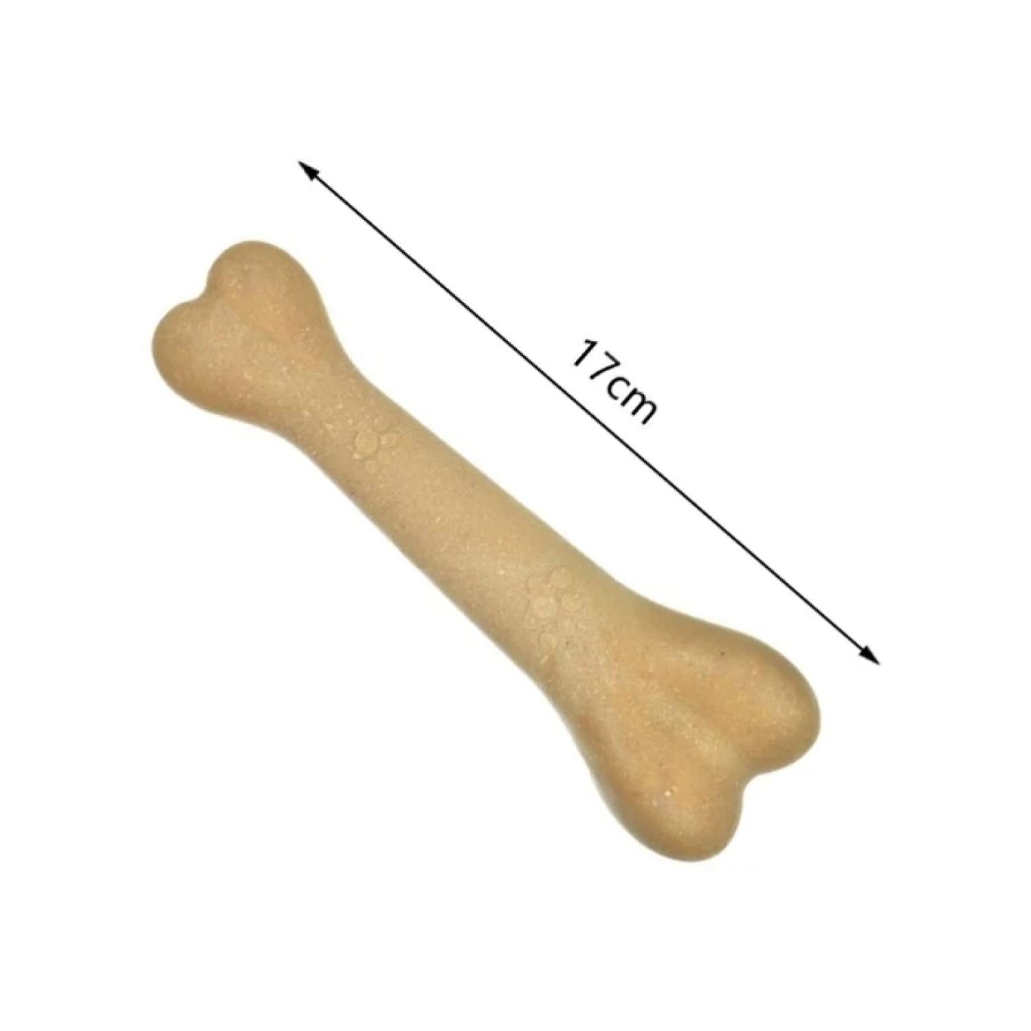JUGUETE PARA PERRO HUESO FLOTANTE 17CM DE GOMA MASCOTAS - 1