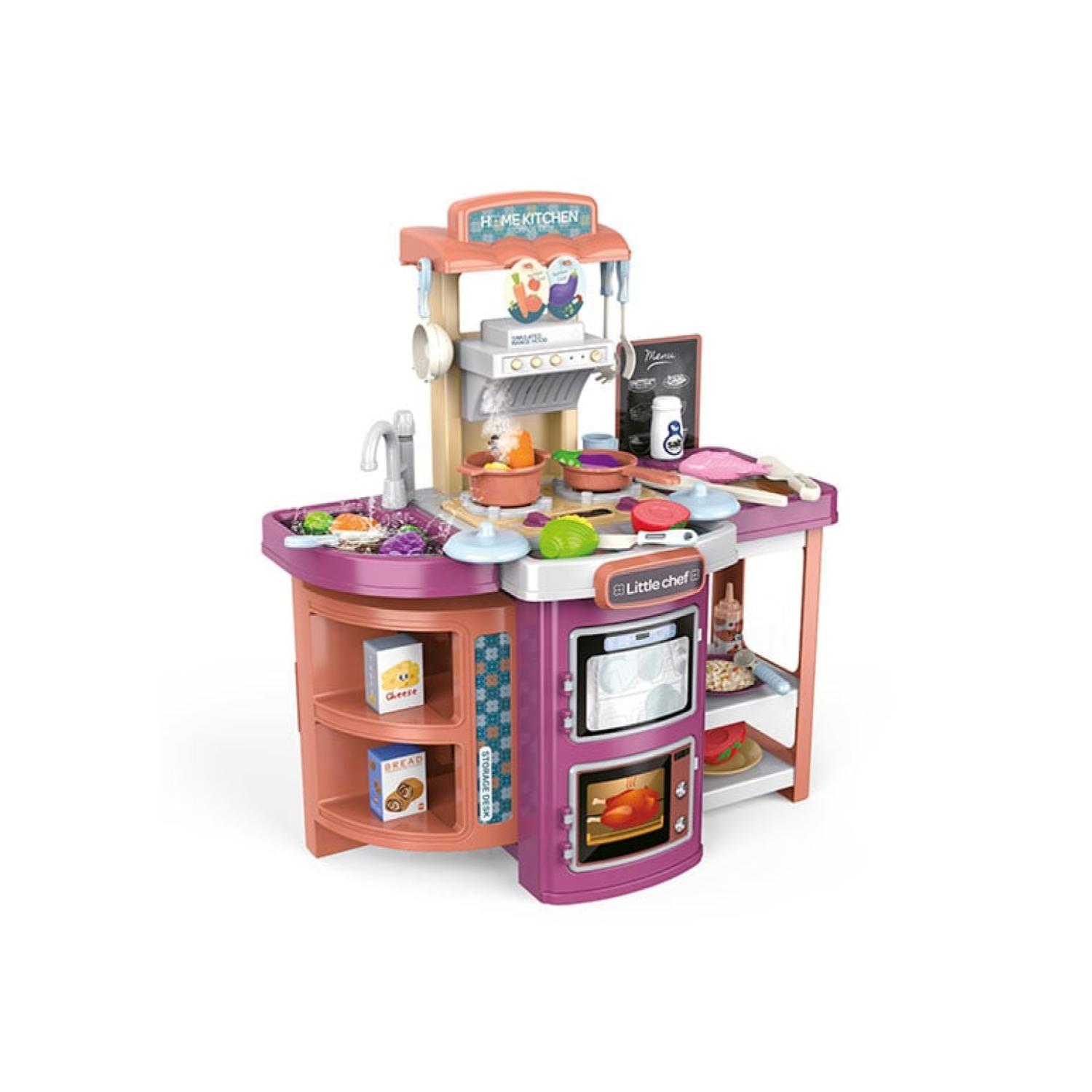 JUGUETE SET MALETA COCINA 49 PIEZAS 2 EN 1 INFANTIL ROSA - 1