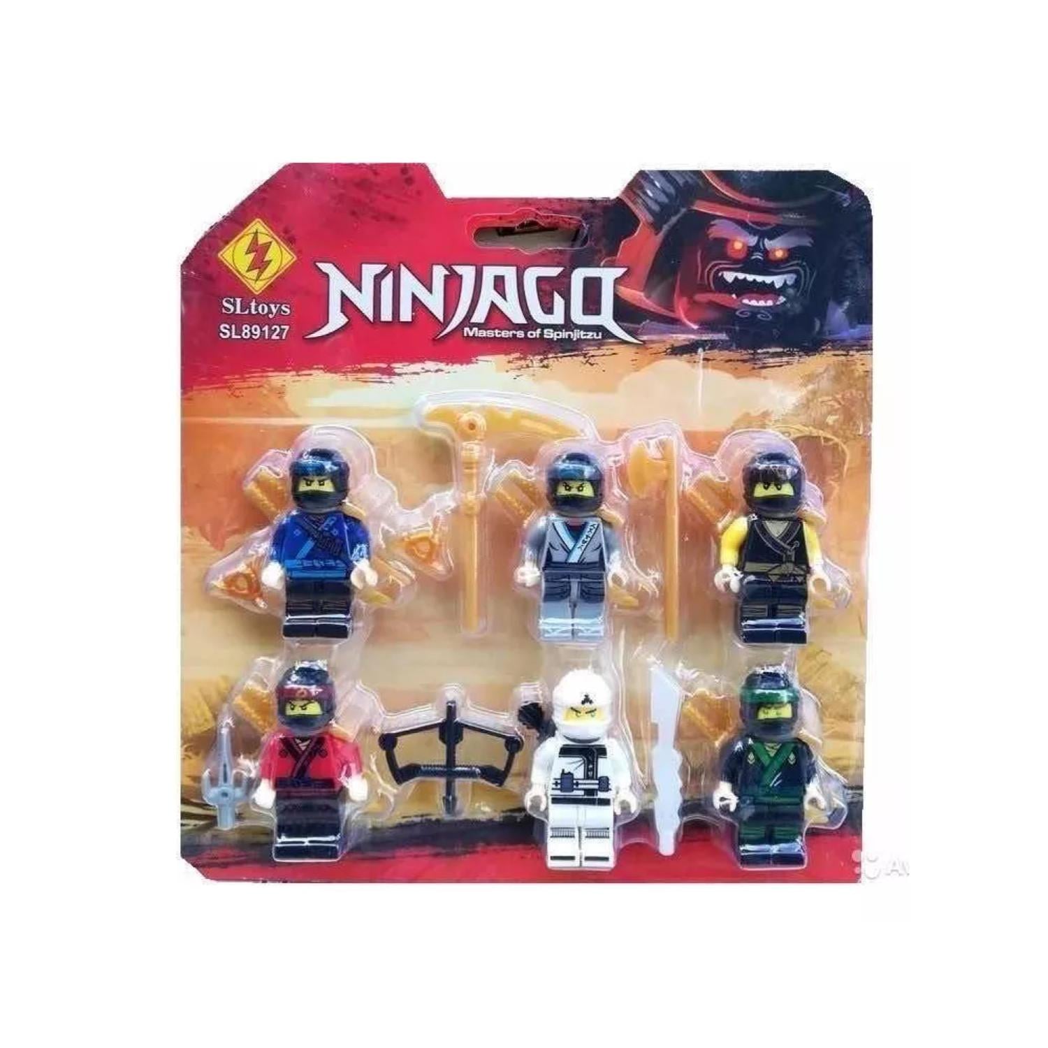 JUGUETE SET 6 FIGURAS NINJA GO CON ACCESORIOS - 1