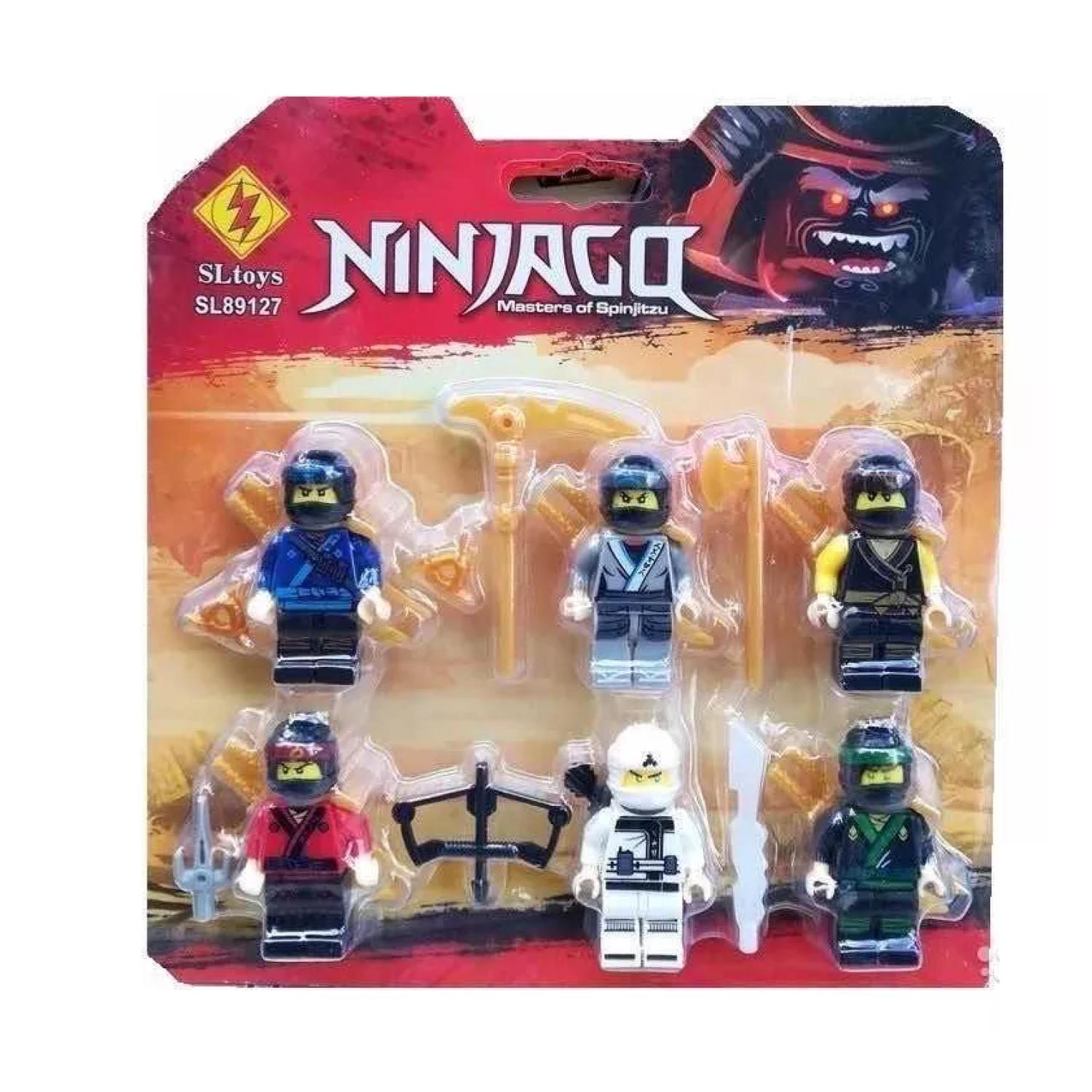 JUGUETE SET 6 FIGURAS NINJA GO CON ACCESORIOS - 2