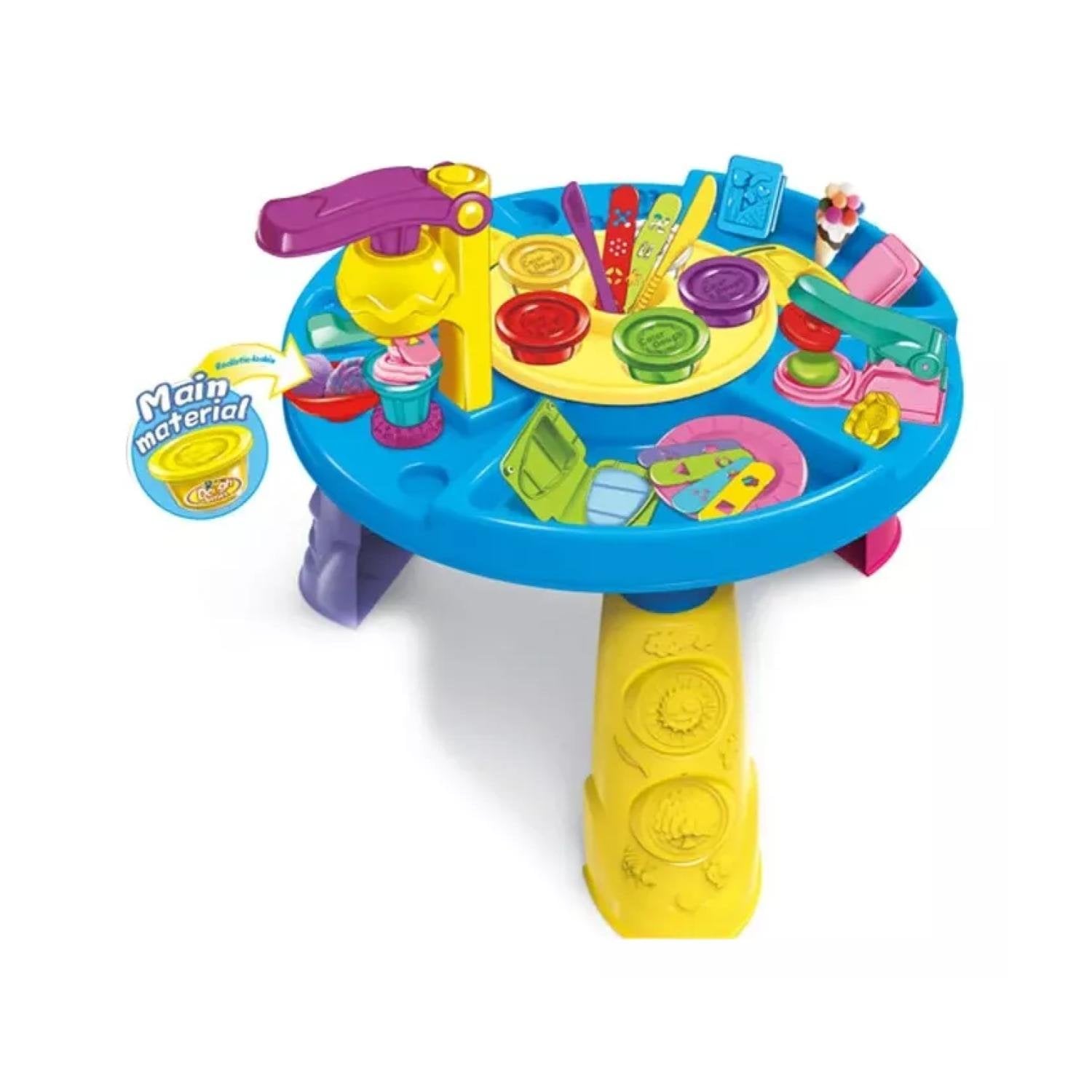JUGUETE MESA DIDACTICA CON ACCESORIOS PLASTICINA INFANTIL - 1