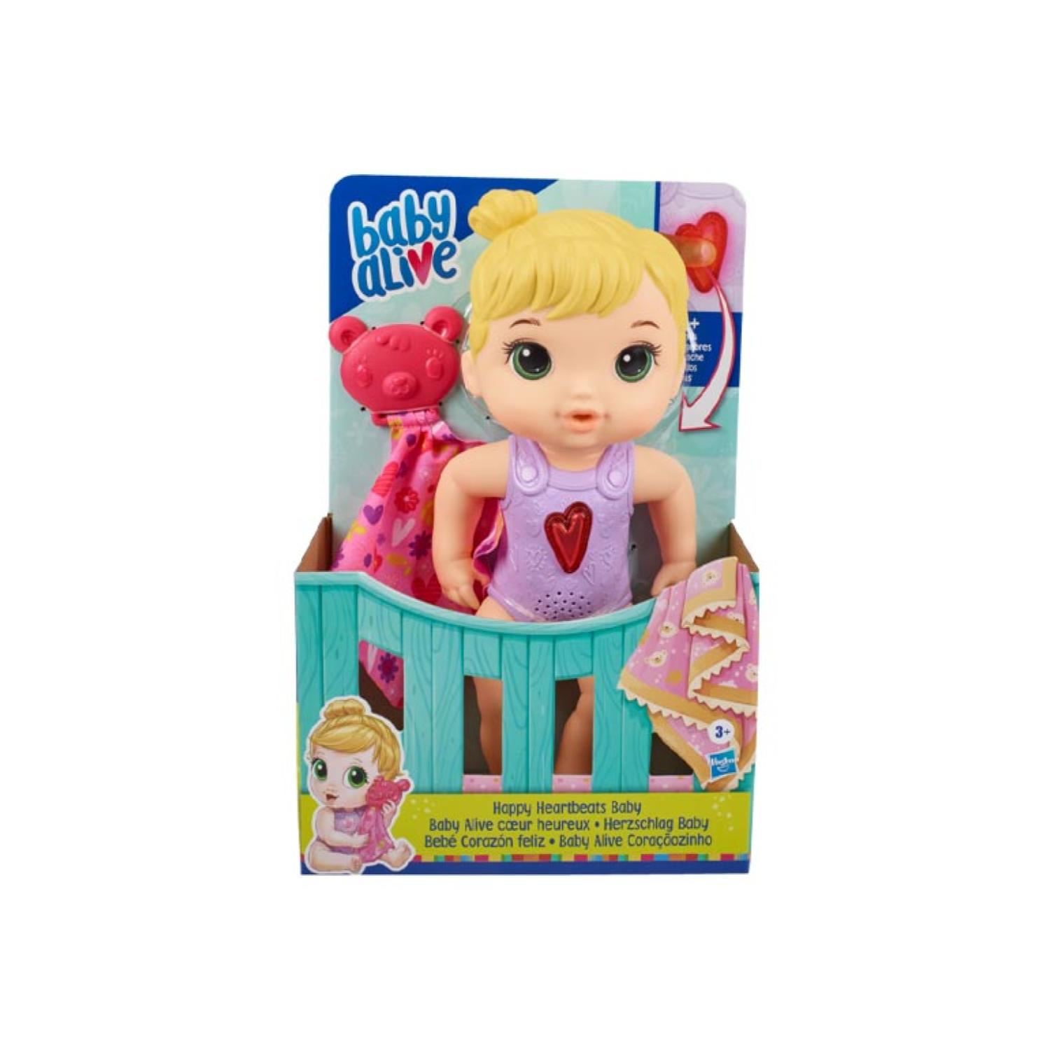 JUGUETE MUÑECA BABY ALIVE LATIDOS FELICES 30CM CON SONIDOS - 3