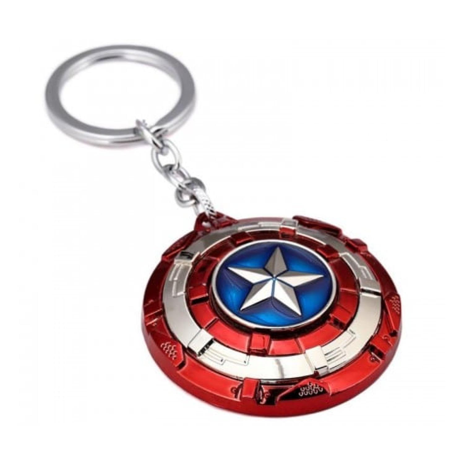 LLAVERO METALICO PREMIUM ESCUDO CAPITAN AMERICA - 1