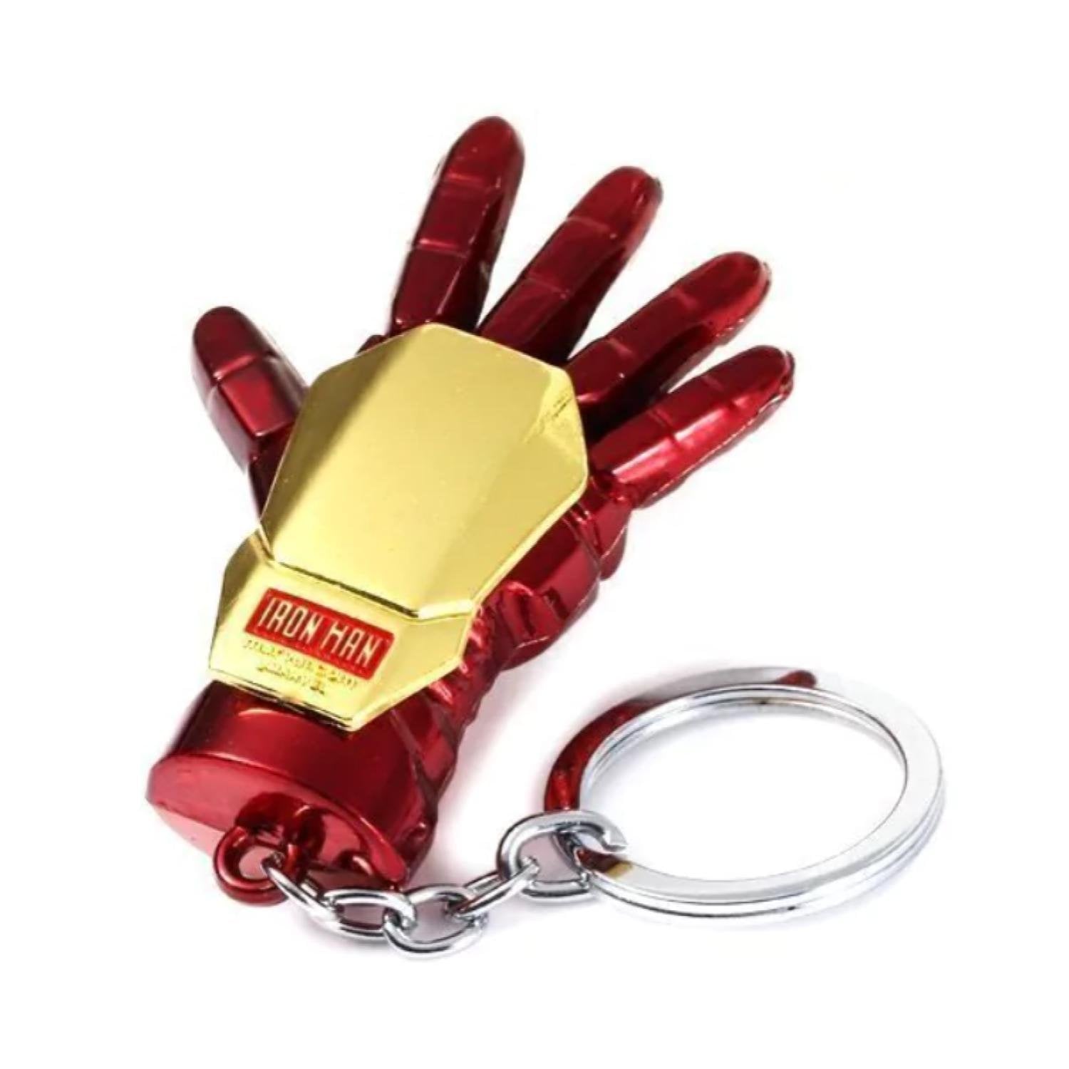 LLAVERO METALICO PREMIUM GUANTE IRON MAN 8CM - 1