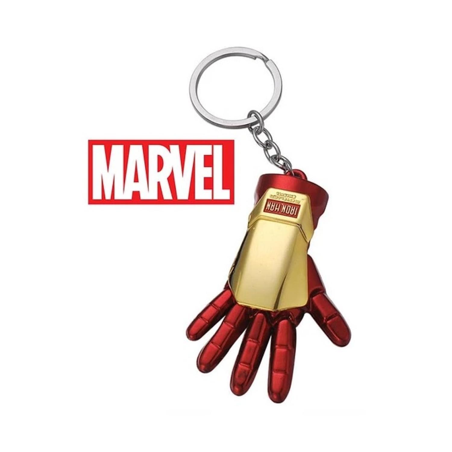 LLAVERO METALICO PREMIUM GUANTE IRON MAN 8CM - 2