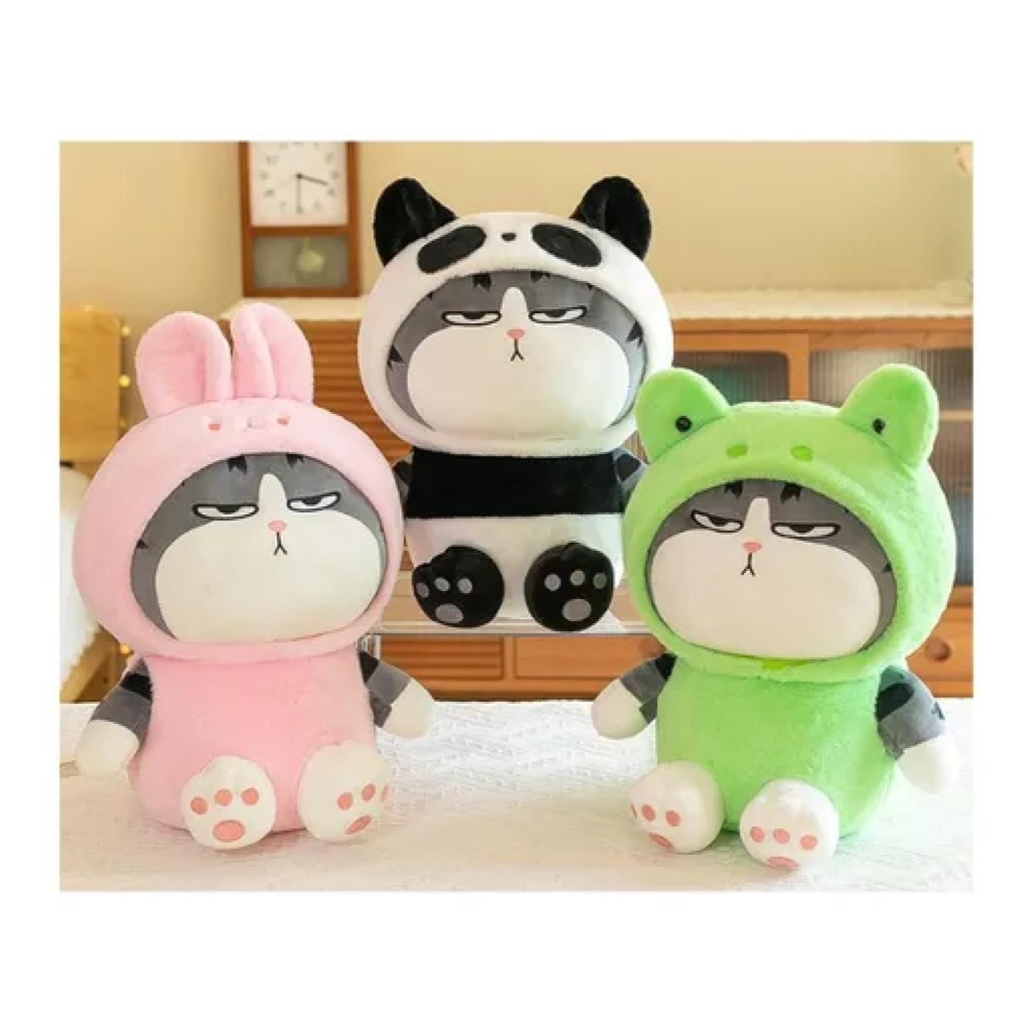 JUGUETE PELUCHE GATO EMPERADOR DISFRAZ RANA KAWAII 40CM INFANTIL - 3
