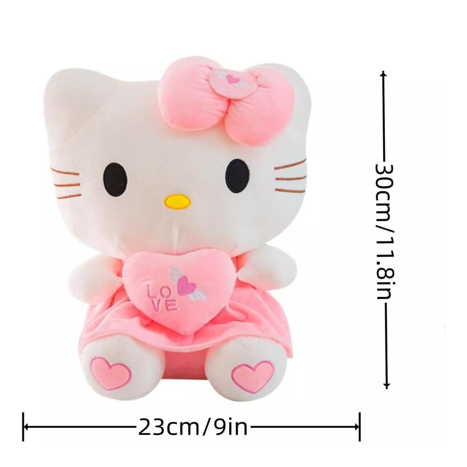JUGUETE PELUCHE HELLO KITTY CON CORAZON 20CM ROSADO INFANTIL - 2