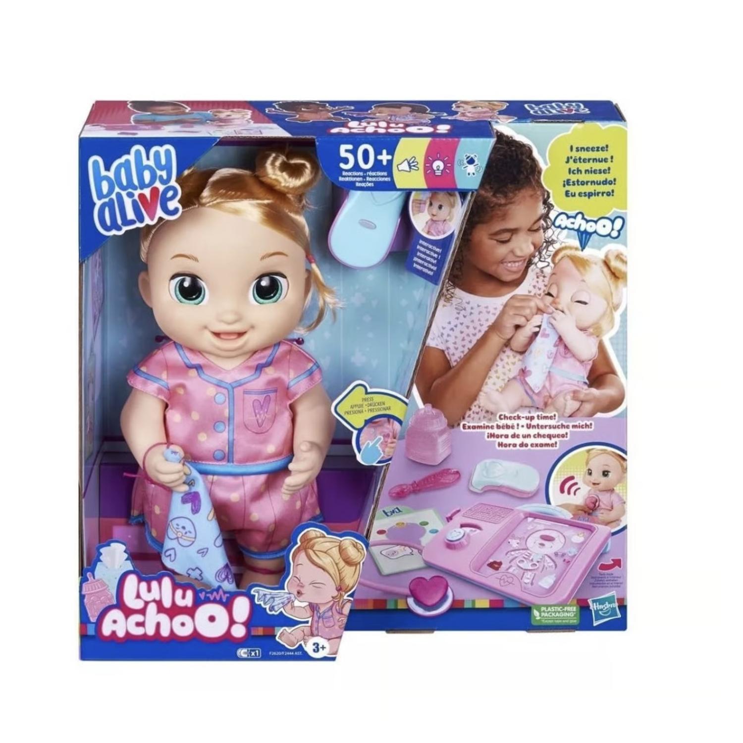 JUGUETE MUÑECA LULU ACHOO RUBIA BABY ALIVE INFANTIL - 2