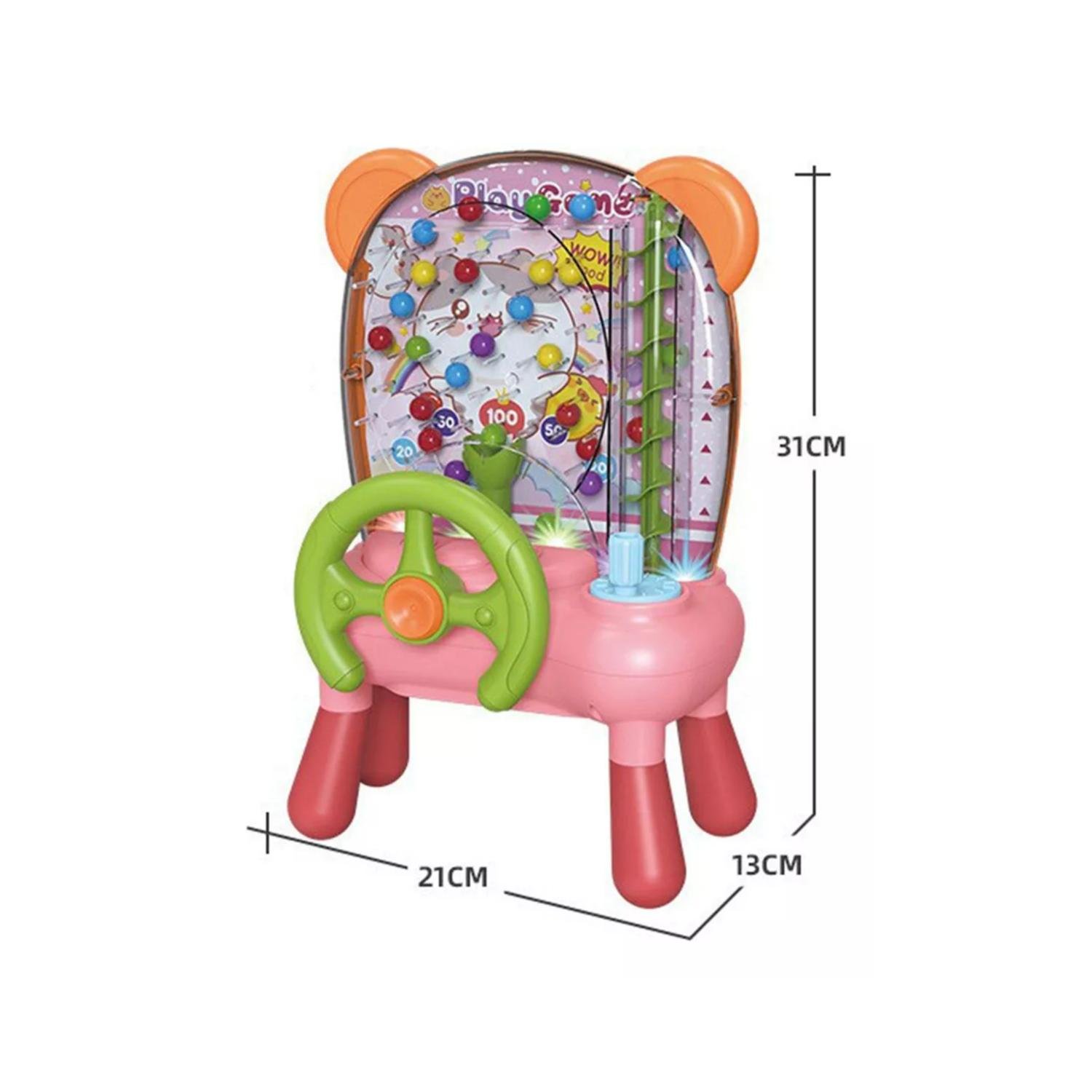 JUGUETE MAQUINA ATRAPA PELOTA INFANTIL ROSADO 31X21X13CM - 2