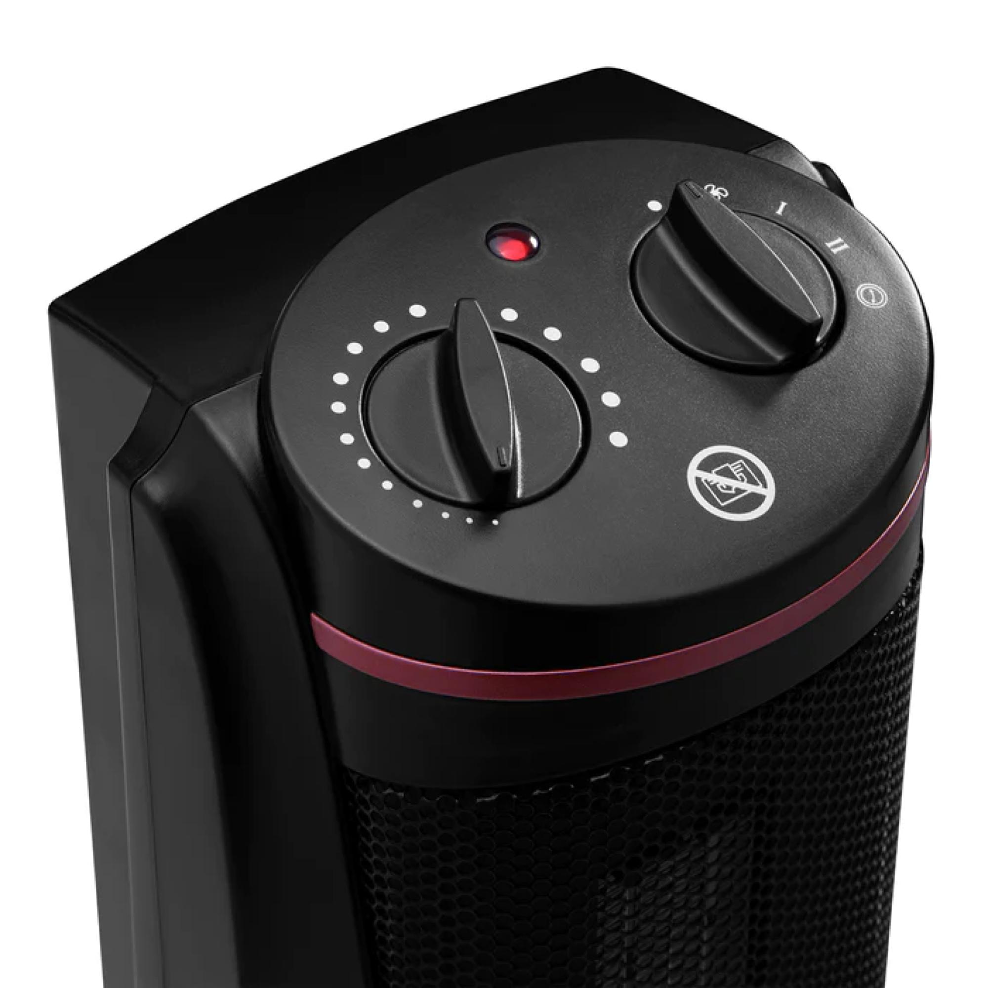 CALEFACTOR ELECTRICO VENTILADOR 2000W 2N NEGRO KPT-2068 PTC KENDAL - 3