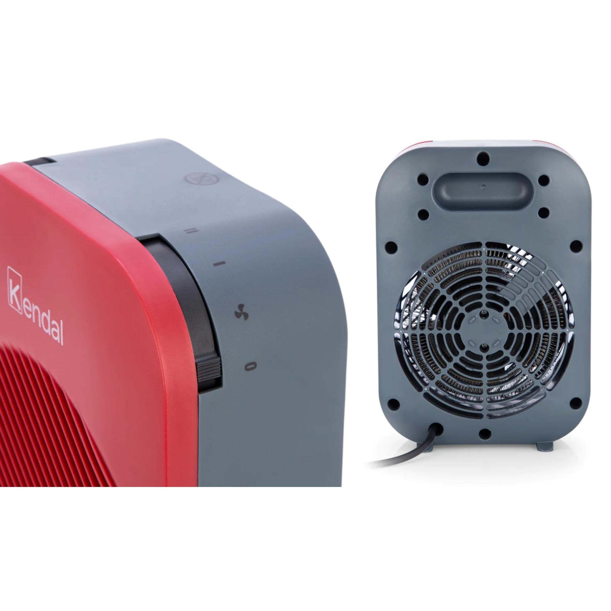 TERMOVENTILADOR CALEFACTOR ELECTRICO 2000W 3 MOD SUN-10 RED KENDAL - 3