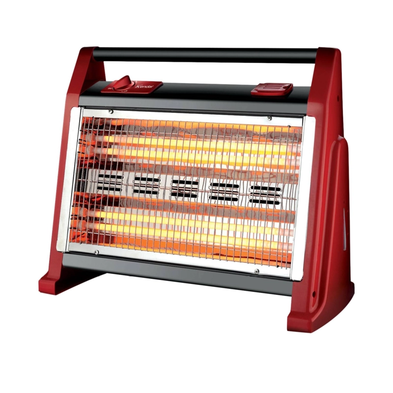 ESTUFA CALEFACTOR ELECTRICO DE CUARZO 1600W 2N ROJO KC-160AS KENDAL - 3