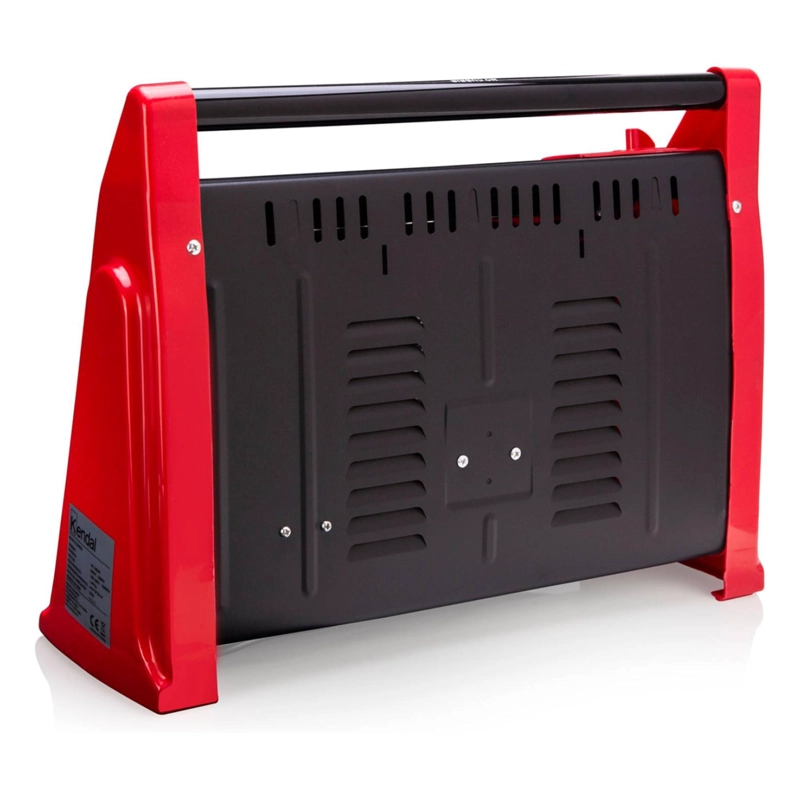 ESTUFA CALEFACTOR ELECTRICO DE CUARZO 1600W 2N ROJO KC-160AS KENDAL - 5