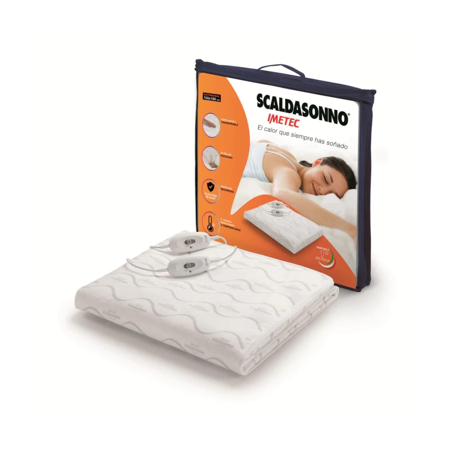 CALIENTACAMA 2 PLAZAS MATRIMONIAL 150X160CM 2 TEMPERATURAS 2X55W - 4
