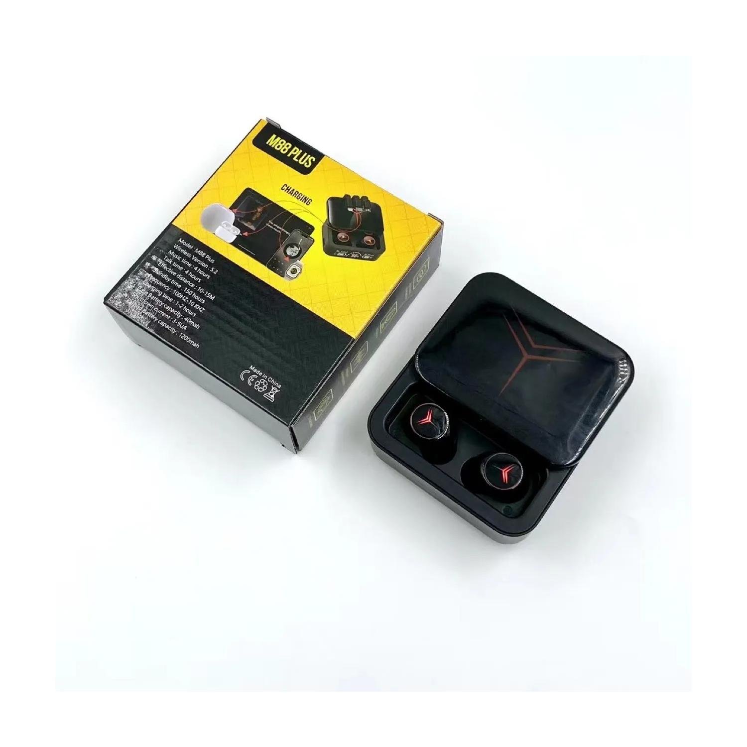 AUDIFONOS BLUETOOTH RECARGABLES TWS LED IN EAR MANOS LIBRES NEGRO - 2