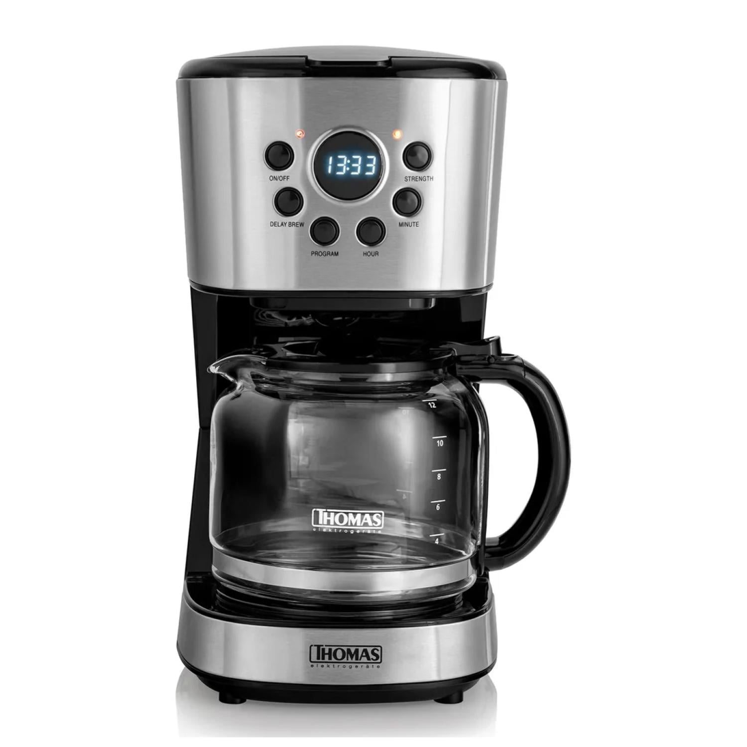 CAFETERA ELECTRICA 1.8L 900W JARRA DE VIDRIO TH-141 THOMAS - 1