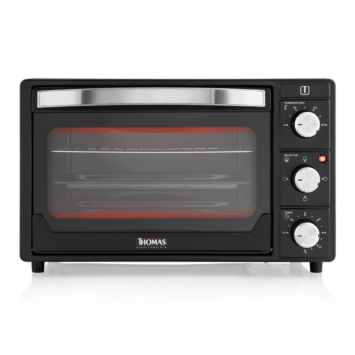 HORNO ELECTRICO 25L 1500W 250°C NEGRO GRILL TH-25N01 - 1