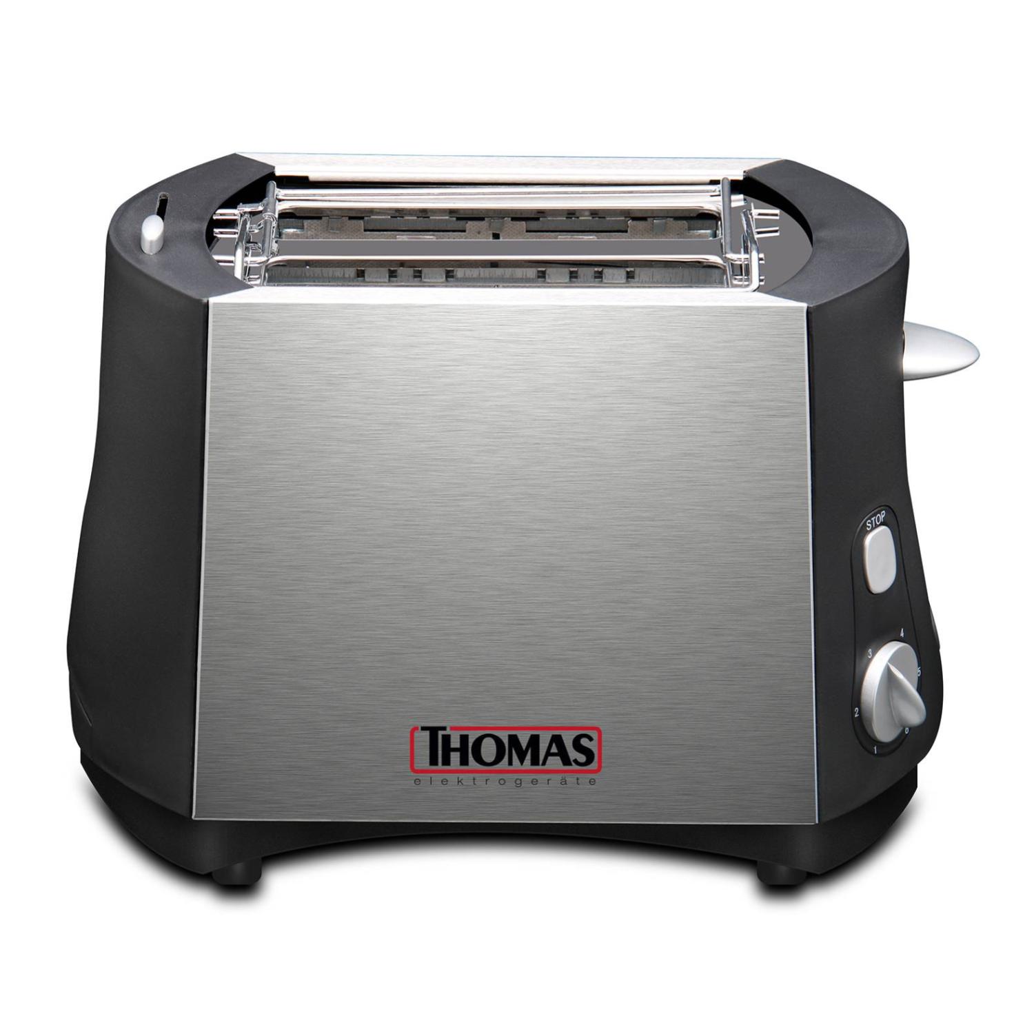 THOMAS TOSTADOR DE PAN ELECTRICO 800W 6N DE TOSTADO TH-120 THOMAS