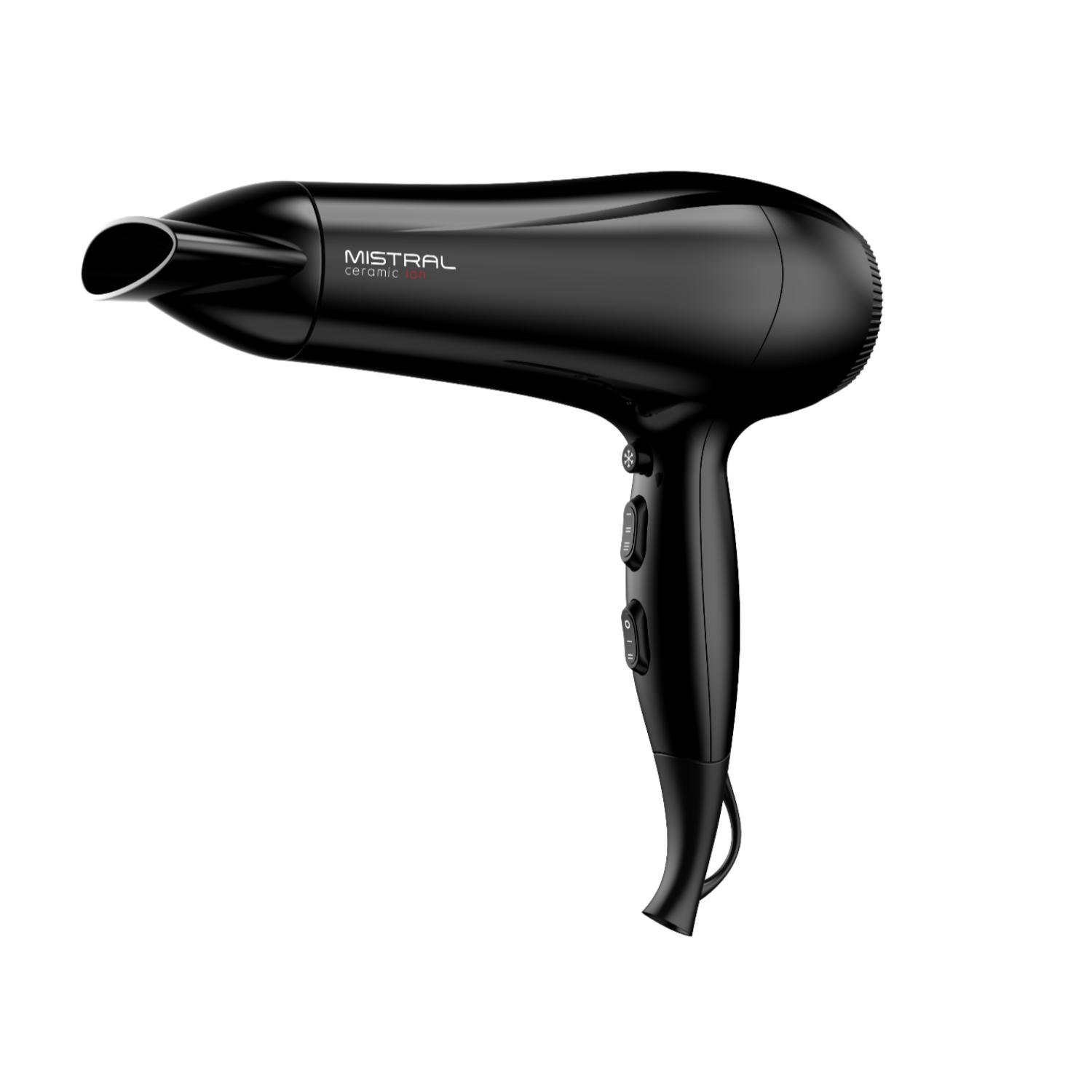 SECADOR DE PELO 2200W 2VEL 3TEMP NEGRO MISTRAL GAMA - 1
