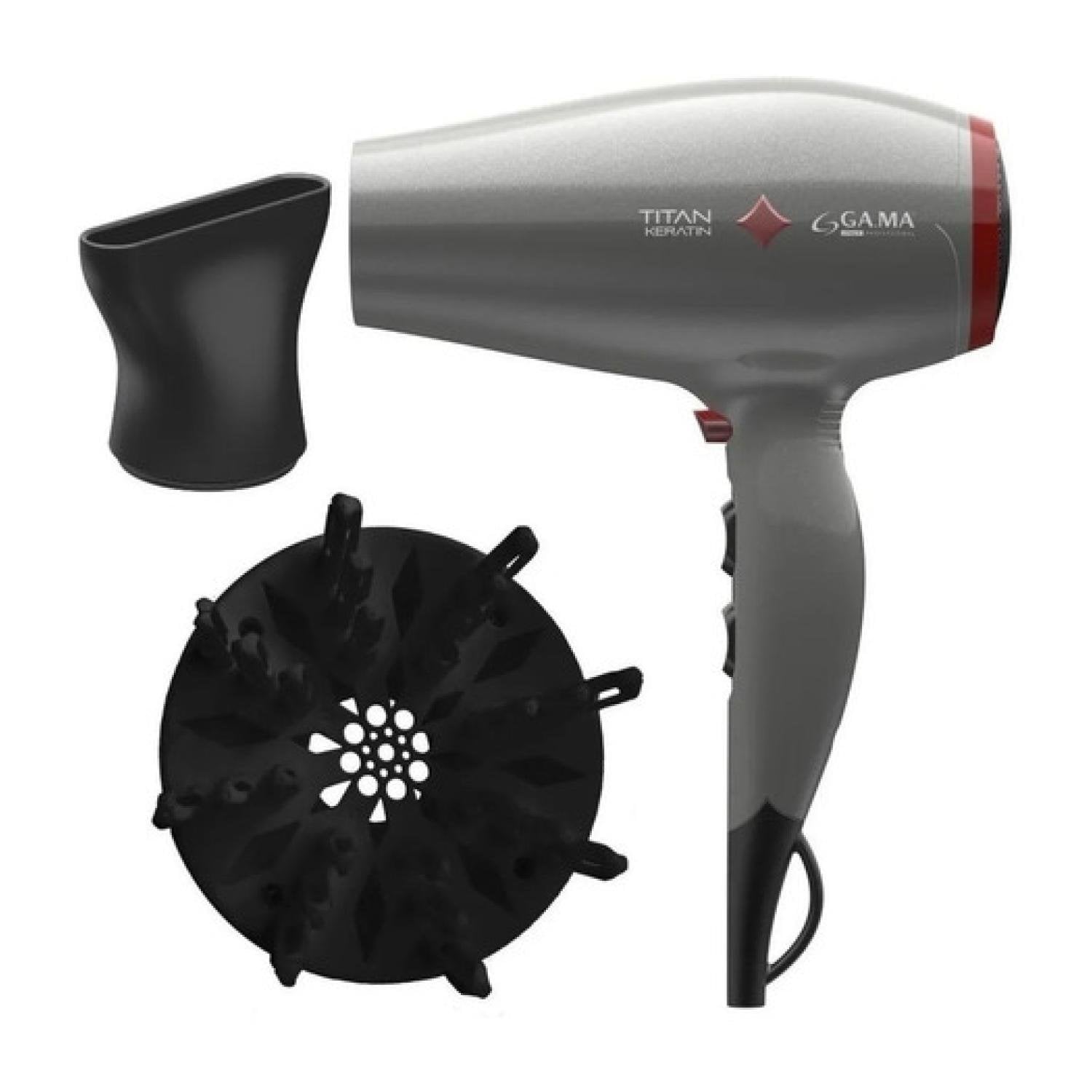 SECADOR DE PELO 3 TEMPERATURAS 2 VELOCIDADES 2200W DIAMOND TITAN KERATIN GAMA - 1