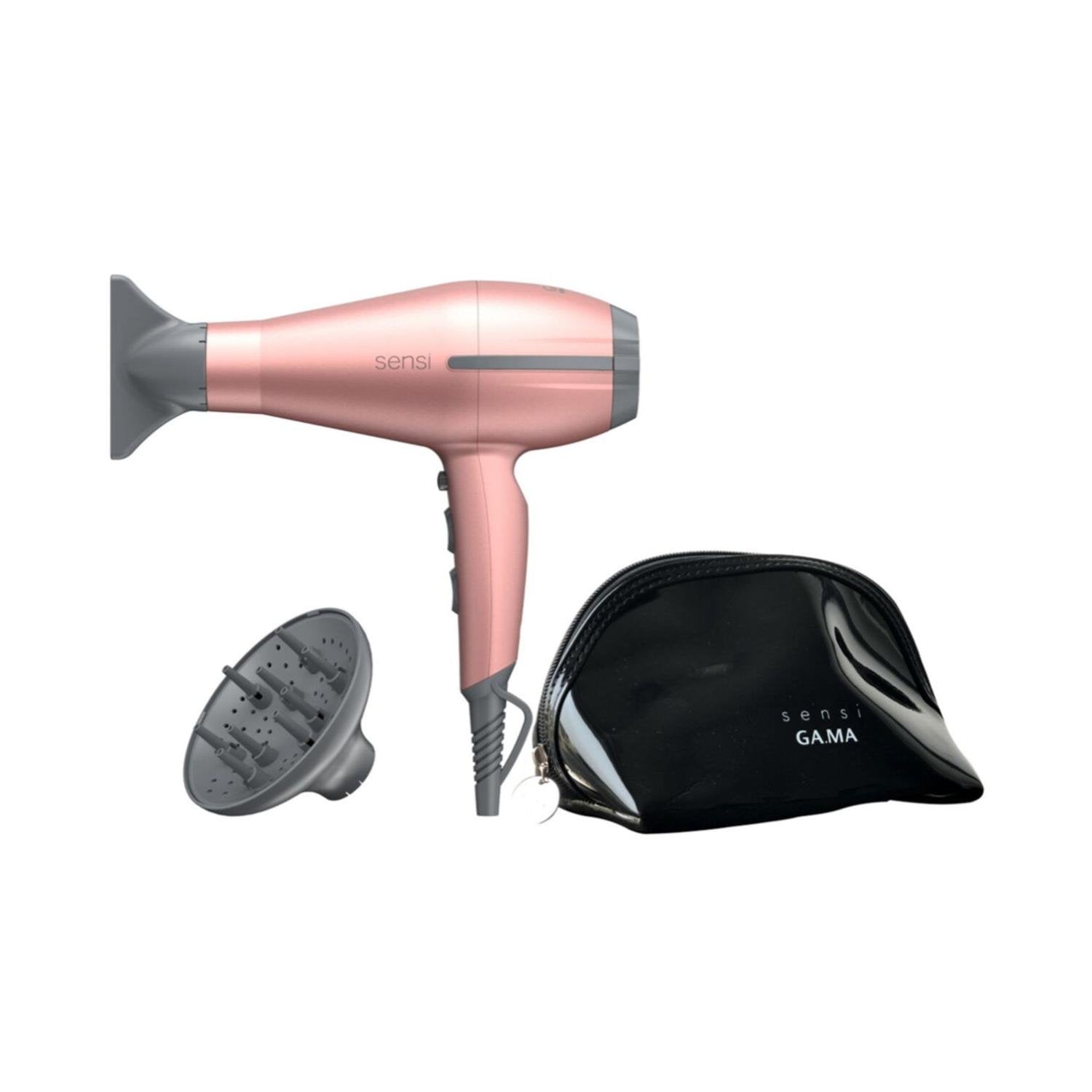 GAMA SECADOR DE PELO 2200W 2VEL 3TEMP TEMPO SENSI 5D ROSE GAMA