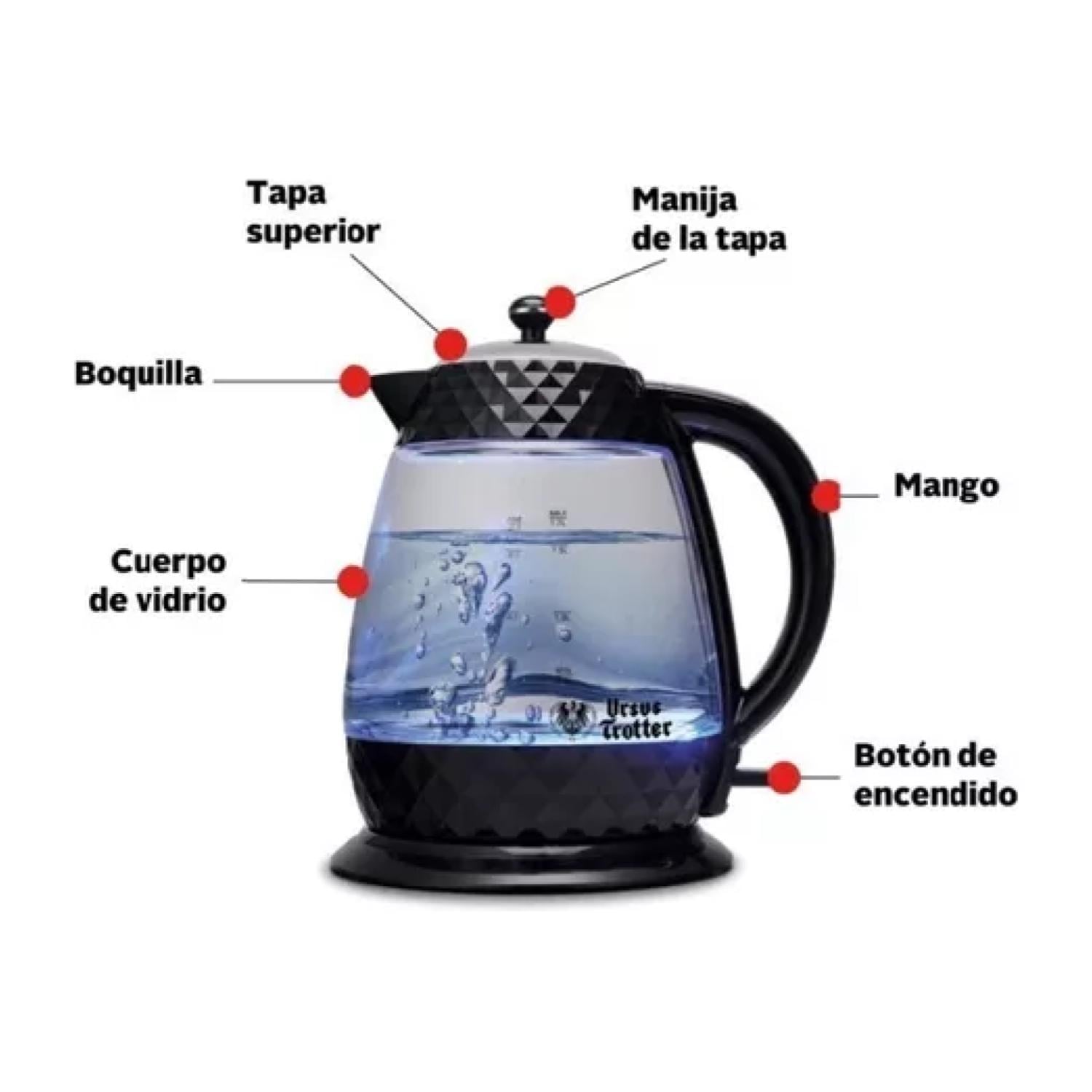 HERVIDOR ELECTRICO 1700ML VIDRIO UT-DIAMONDS17 URSUS TROTTER - 5