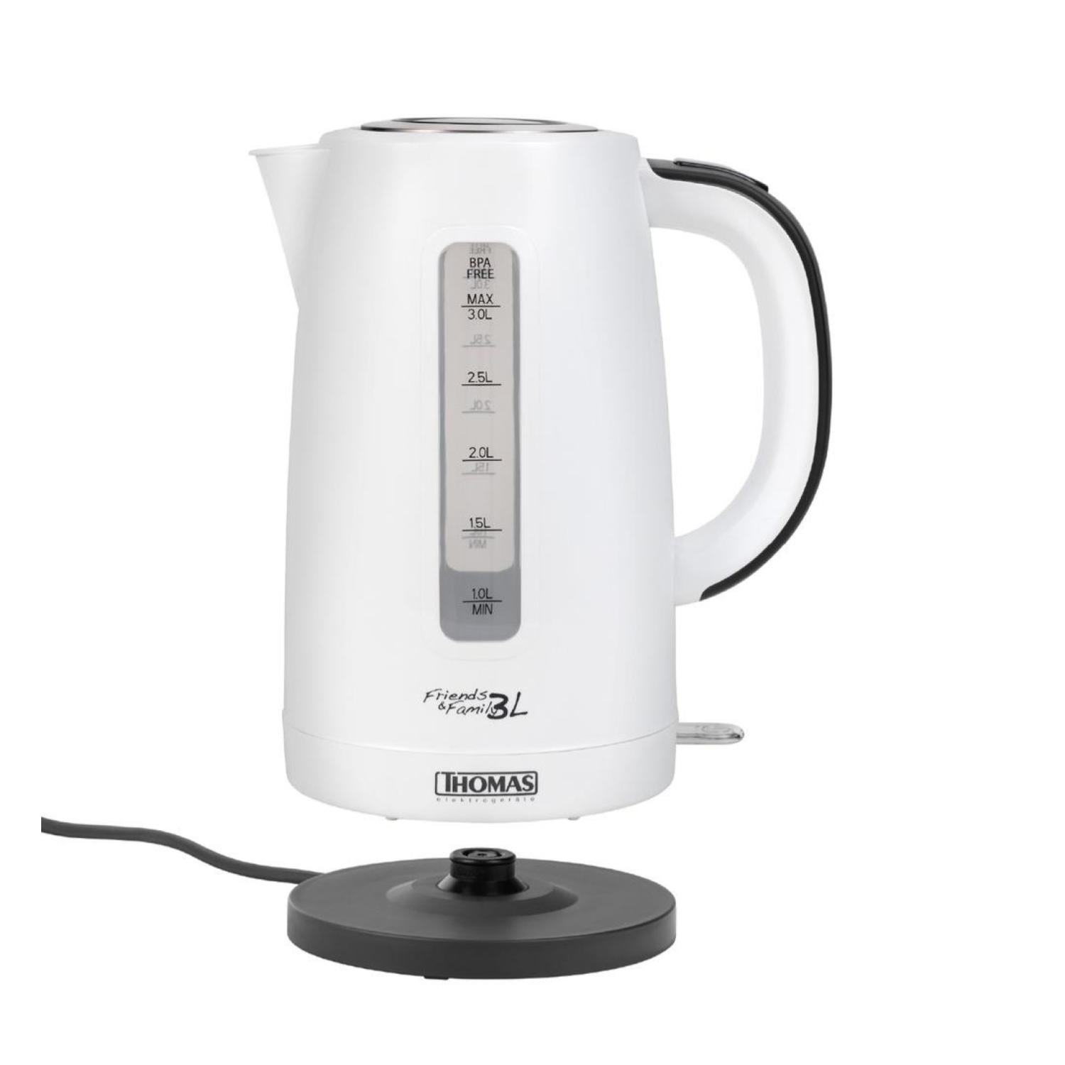 HERVIDOR ELECTRICO 3000ML 2200W BLANCO TH-4351 THOMAS - 3