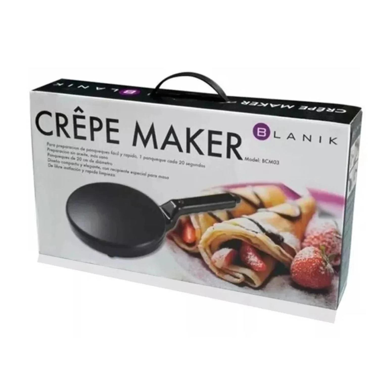 MAQUINA PANQUEQUES CREPE ANTIADHERENTE 800W BMC03 BLANIK - 3