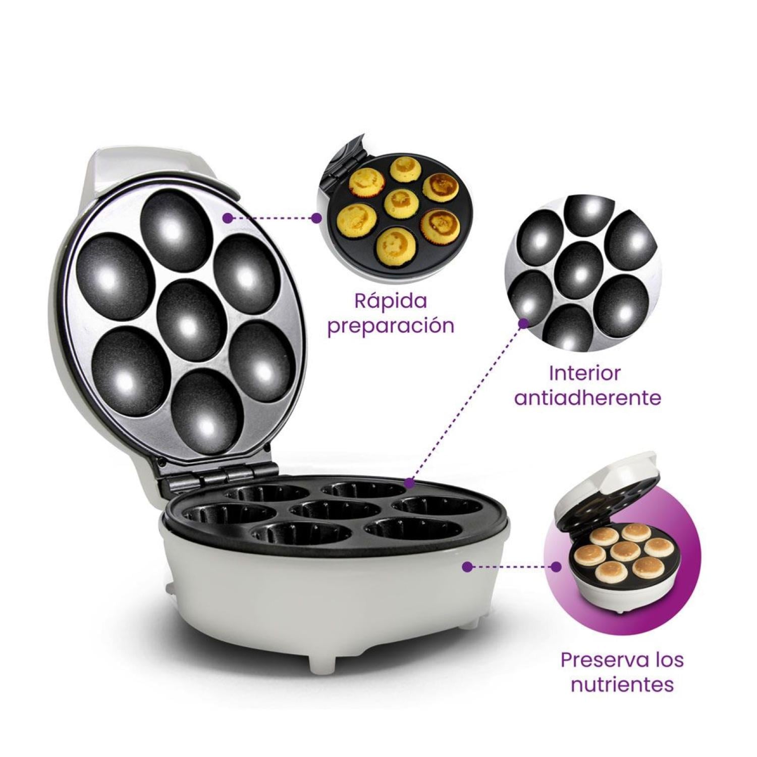 MAQUINA PARA HACER CUPCAKES 7 MAGDALENAS 800W BCCM012 BLANIK - 3
