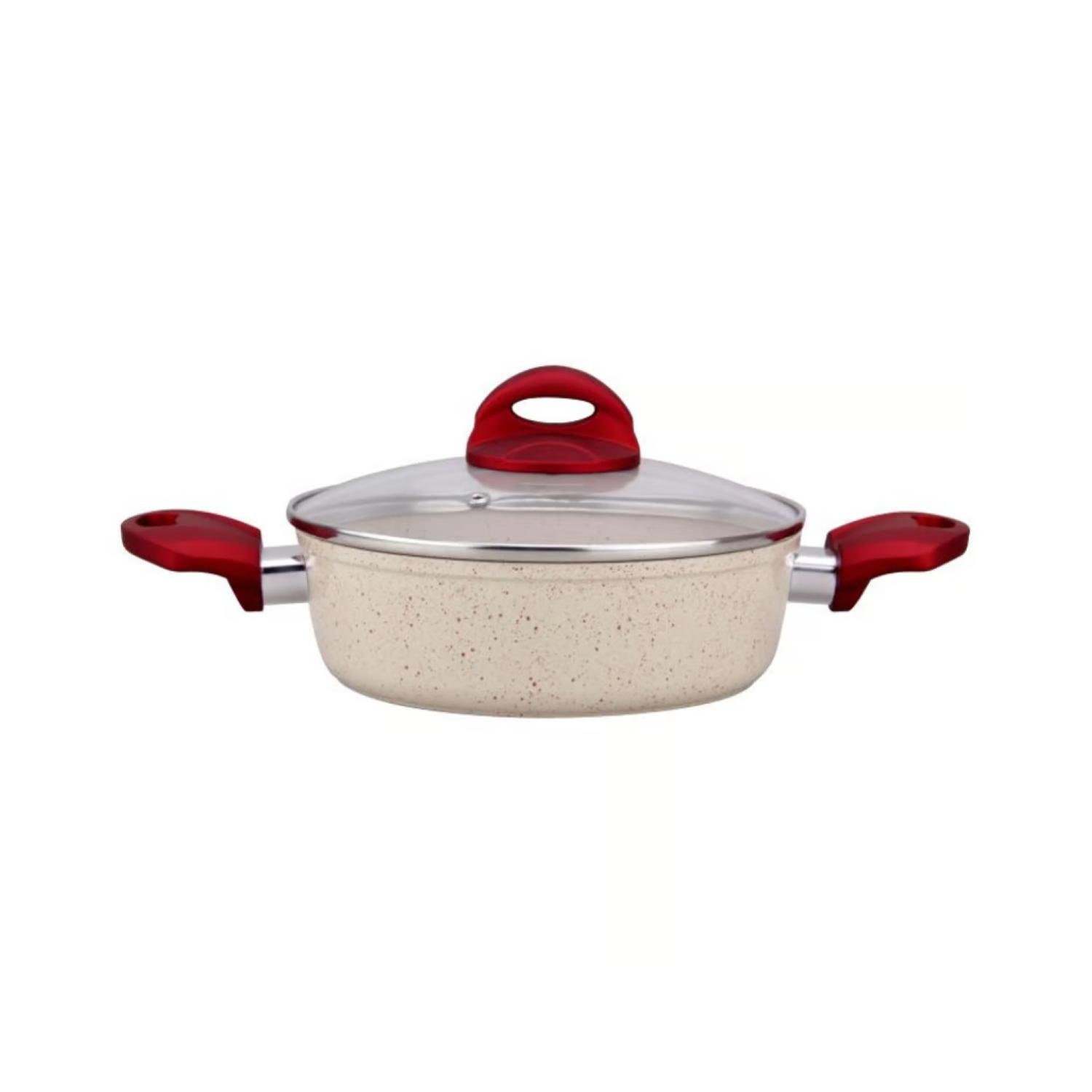 OLLA ARROCERA MARMOLEADA 26CM 4800ML ANTIADHERENTE ARTE ANDINO - 1