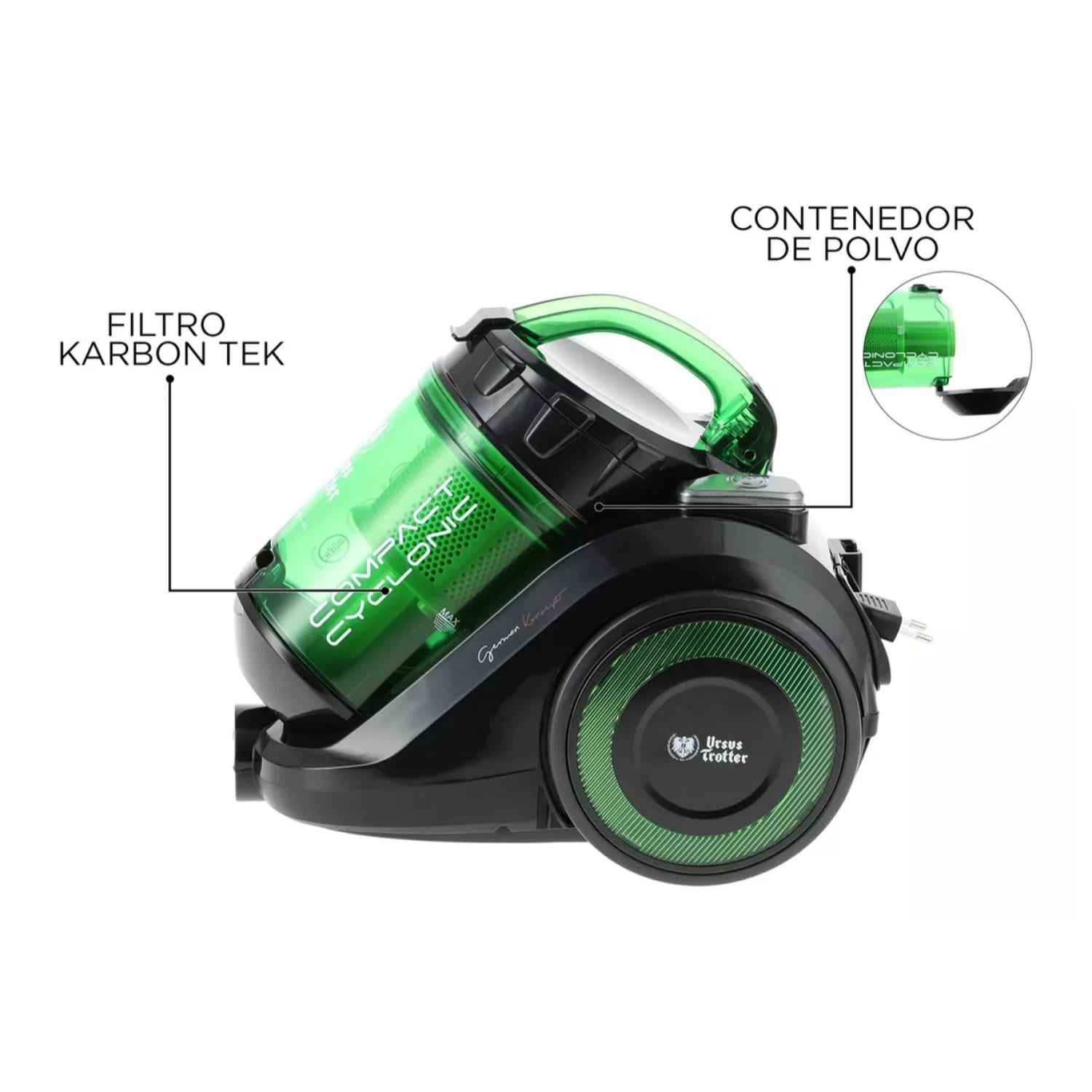 ASPIRADORA DE ARRASTRE 2200ML 1400W UT-ZYKLON1402 URSUS TROTTER - 6