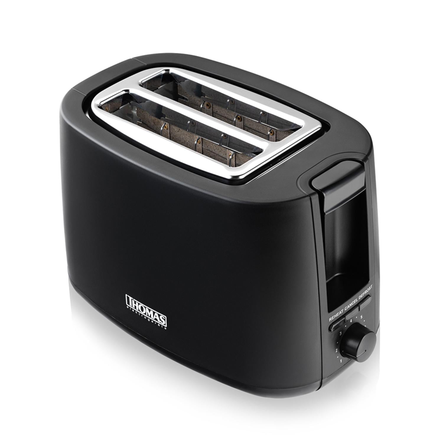 TOSTADOR DE PAN 2 PANES 750W 7NIV NEGRO TH-117 THOMAS - 3