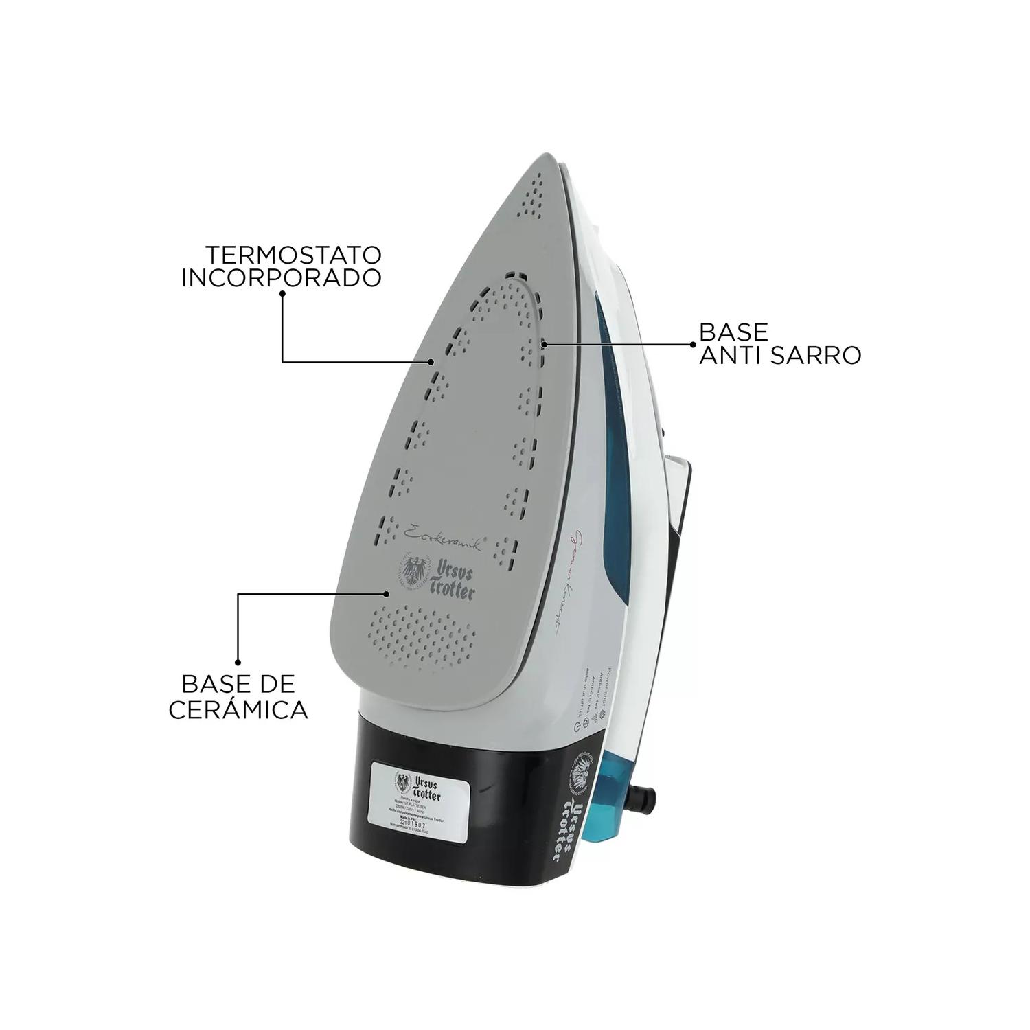 PLANCHA A VAPOR 2000W 350ML AZUL UT-PLATTEISEN URSUS TROTTER - 4